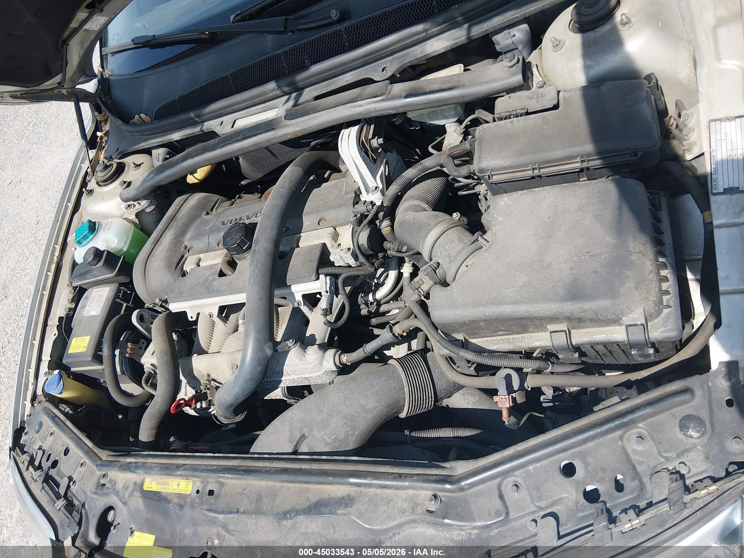 2006 Volvo S80 2.5t Silver vin: YV1TS592661440150