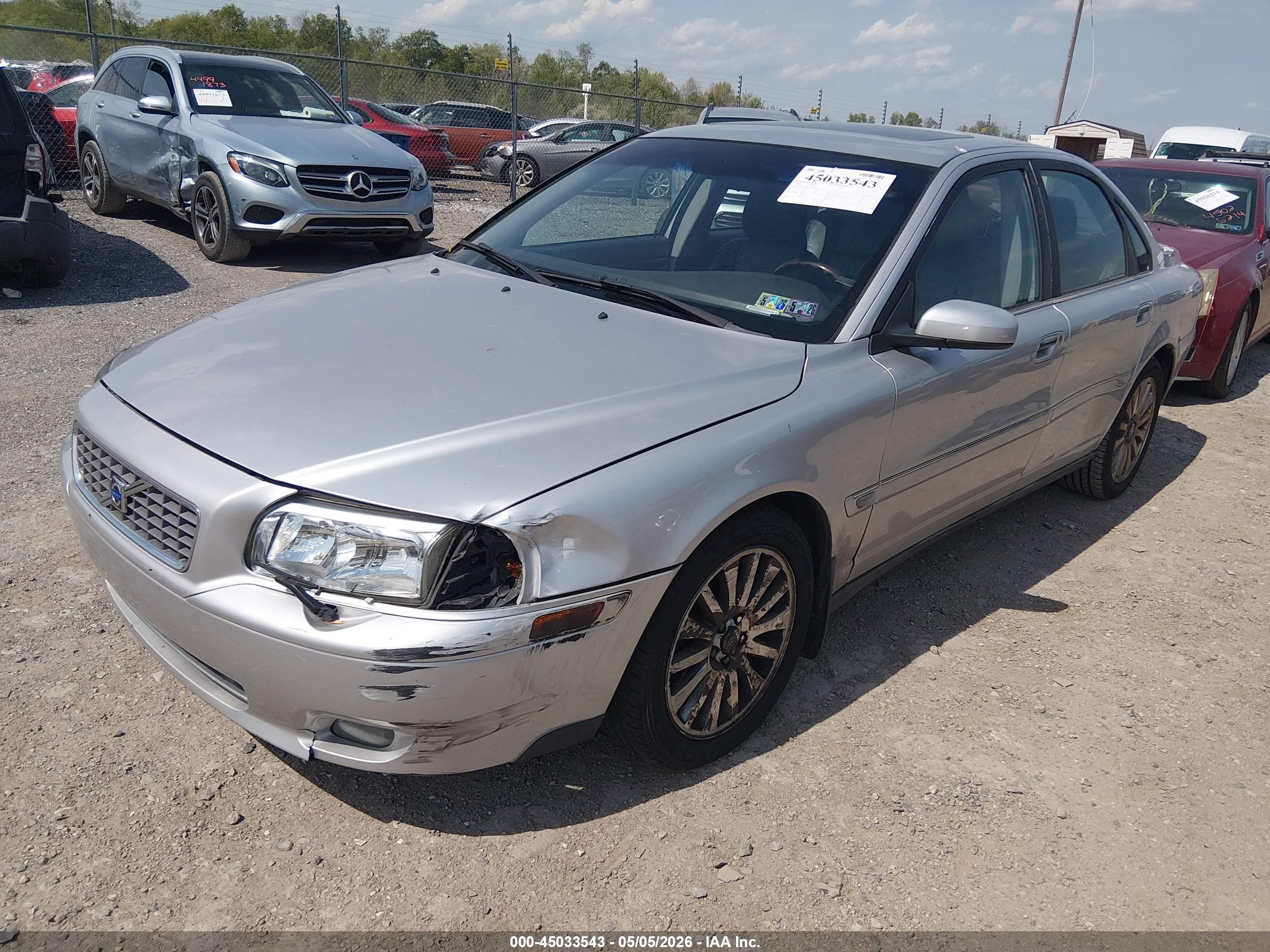 2006 Volvo S80 2.5t Silver vin: YV1TS592661440150