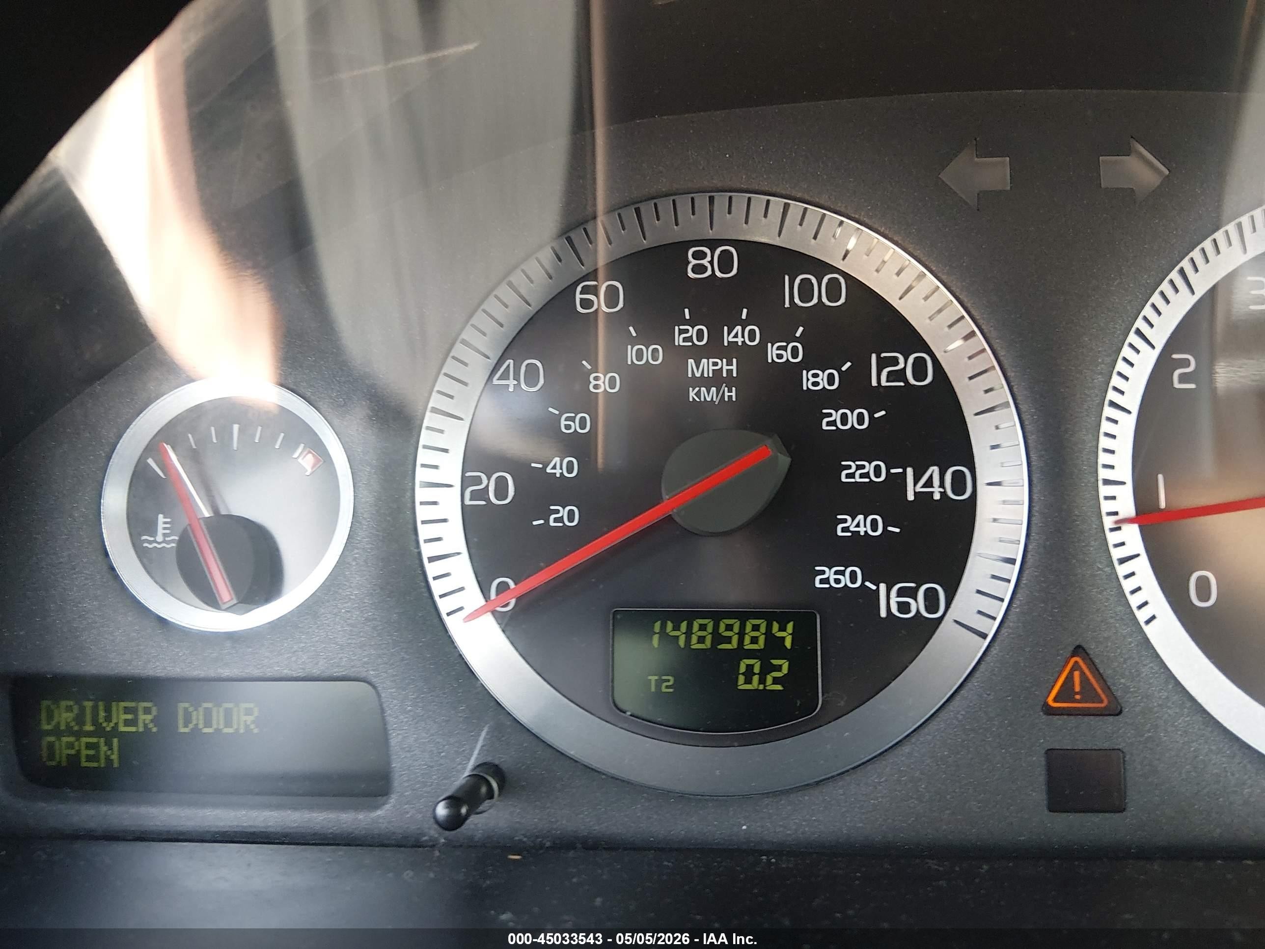2006 Volvo S80 2.5t Silver vin: YV1TS592661440150