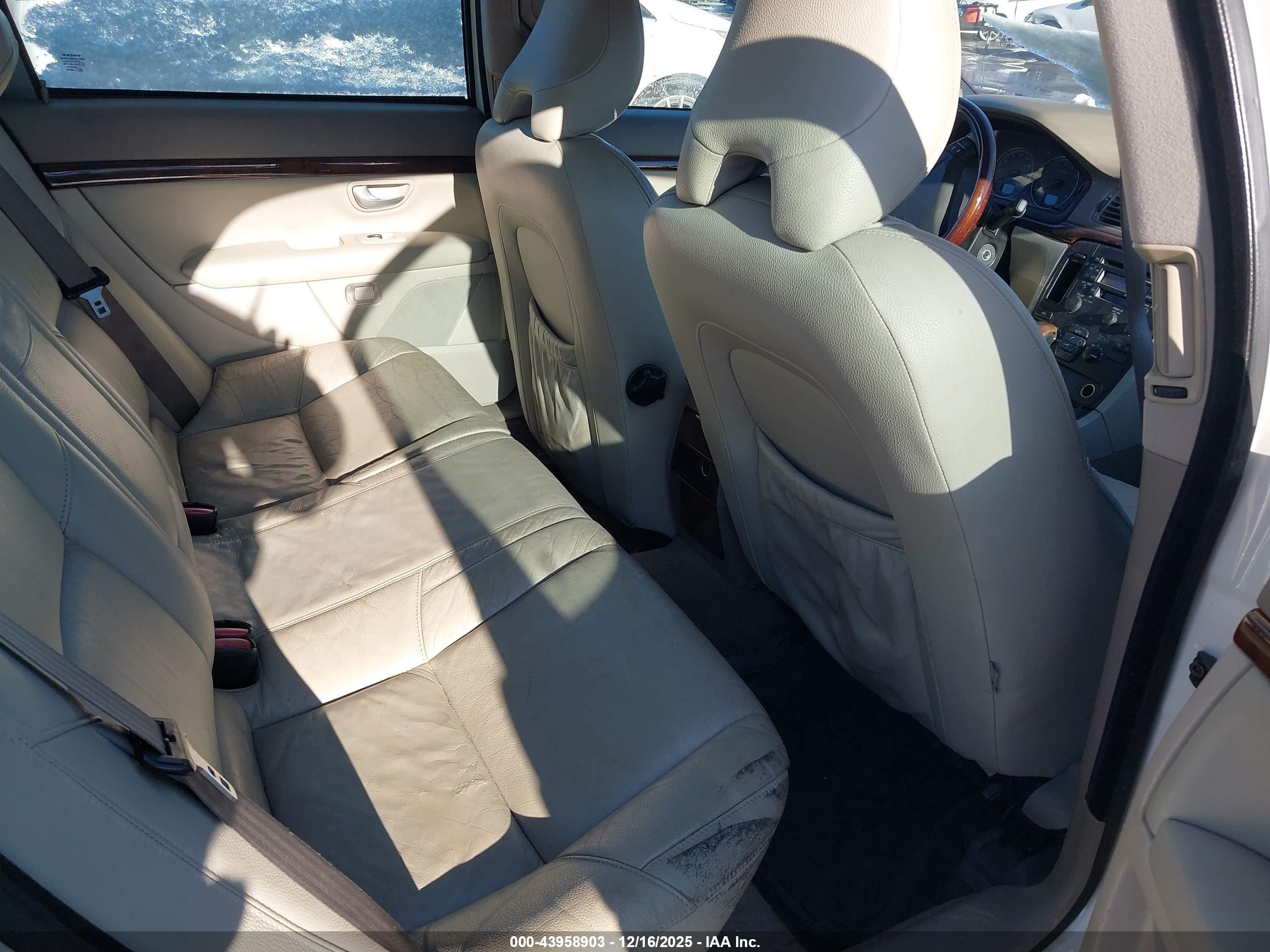 2005 Volvo S80 2.5t White vin: YV1TS592751401498
