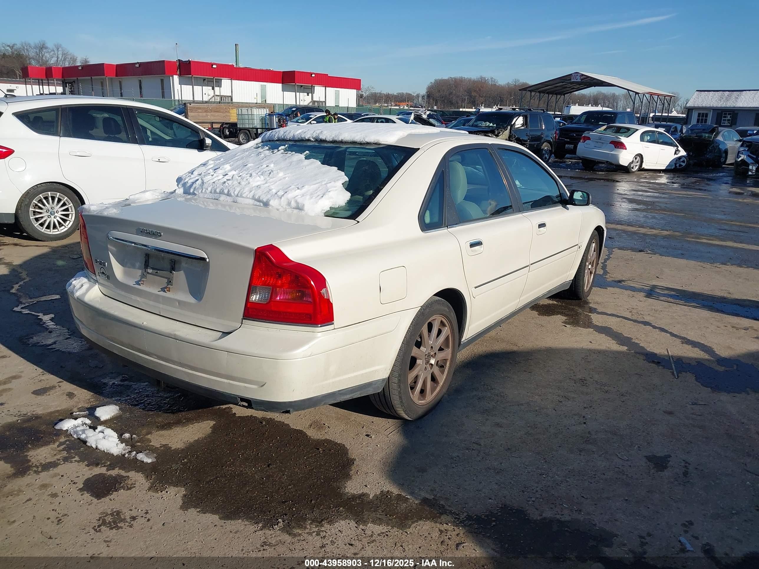 2005 Volvo S80 2.5t White vin: YV1TS592751401498