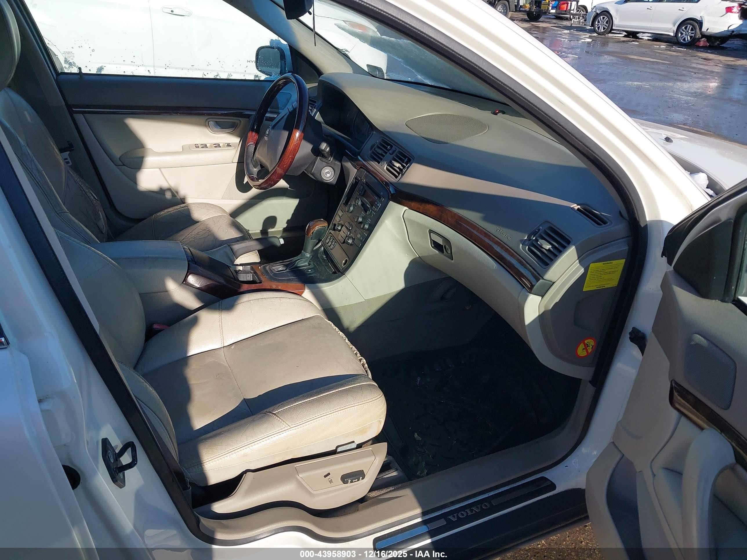 2005 Volvo S80 2.5t White vin: YV1TS592751401498