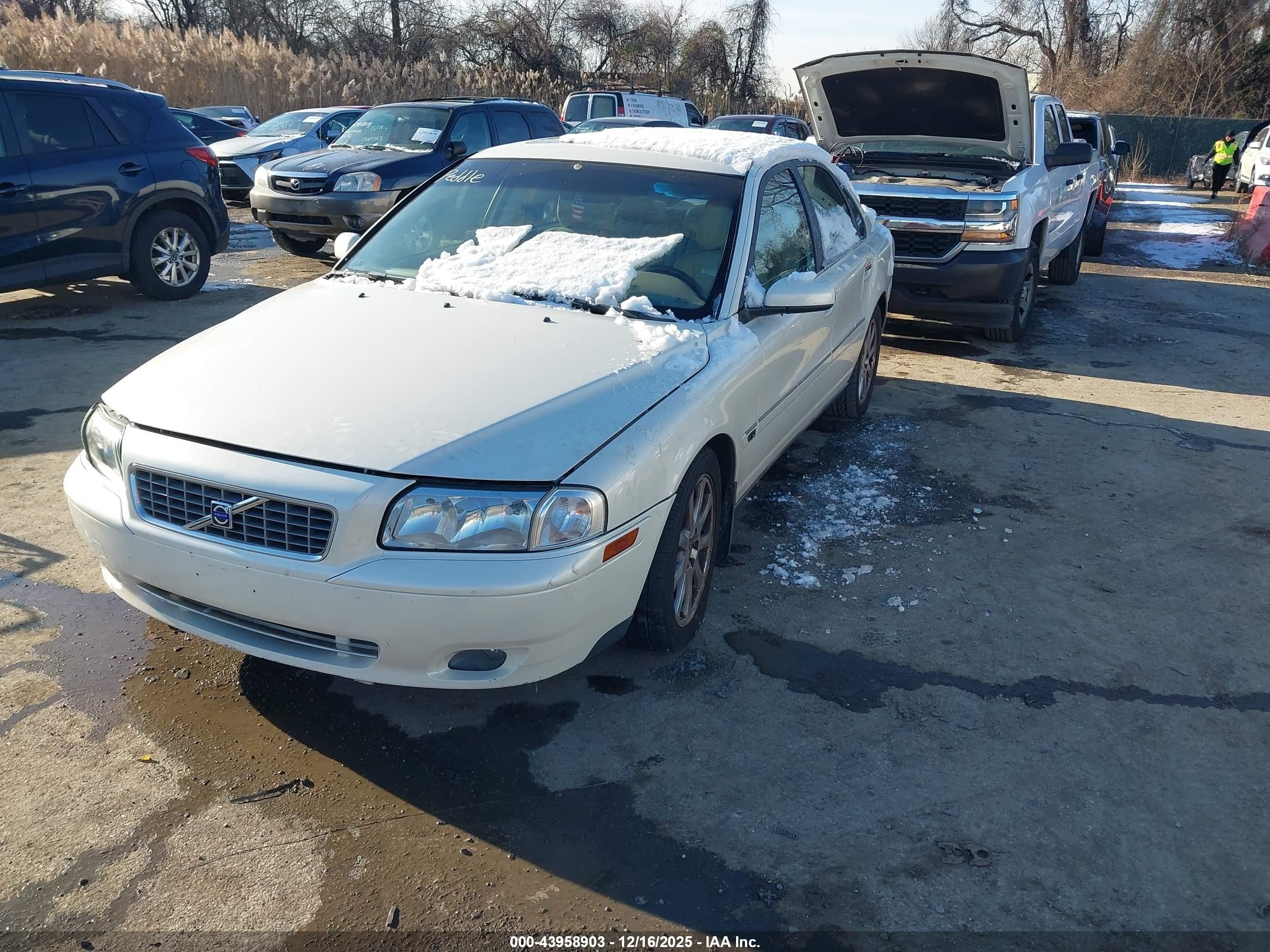 2005 Volvo S80 2.5t White vin: YV1TS592751401498