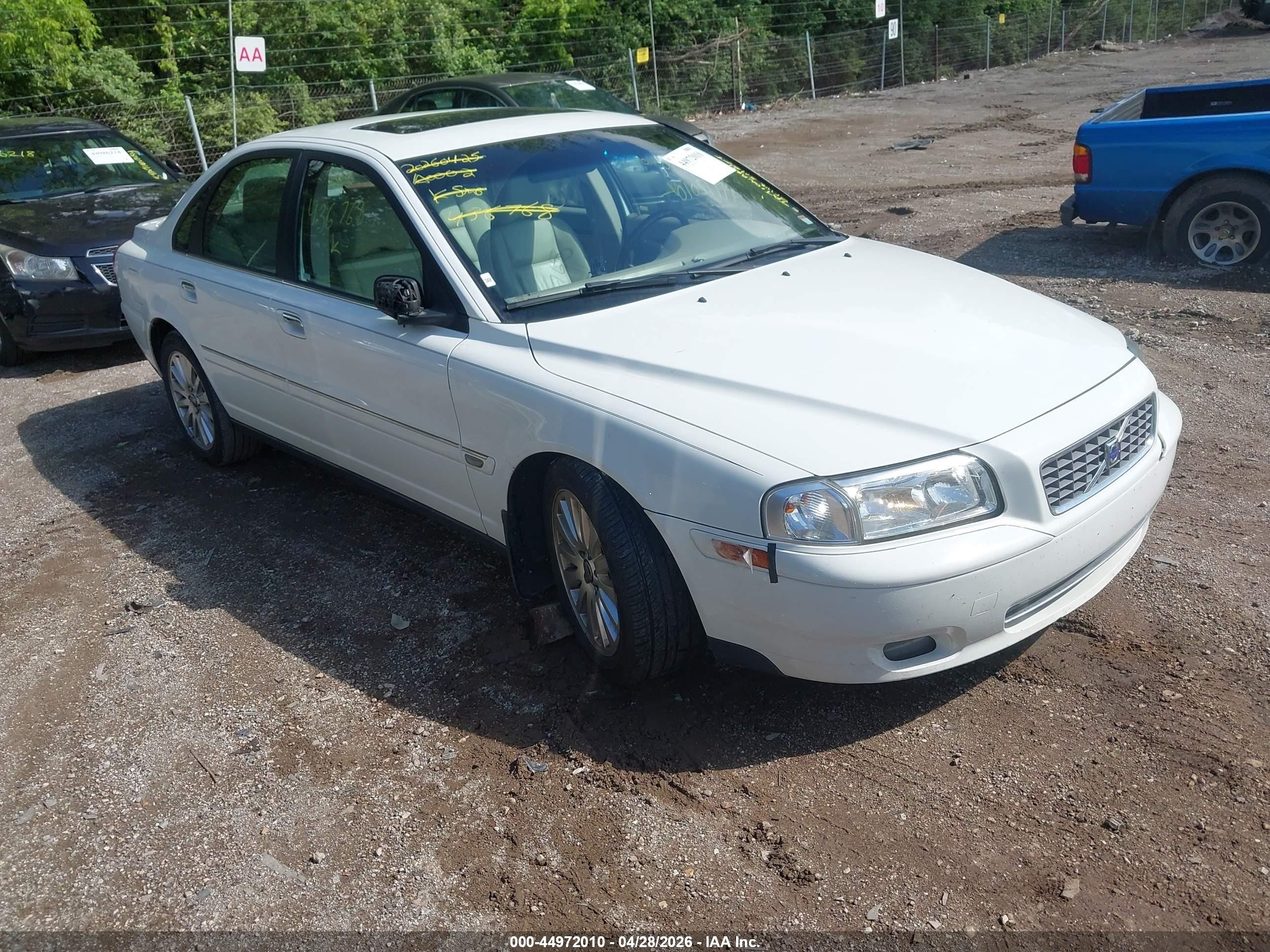 2006 Volvo S80 2.5t White vin: YV1TS592761436768
