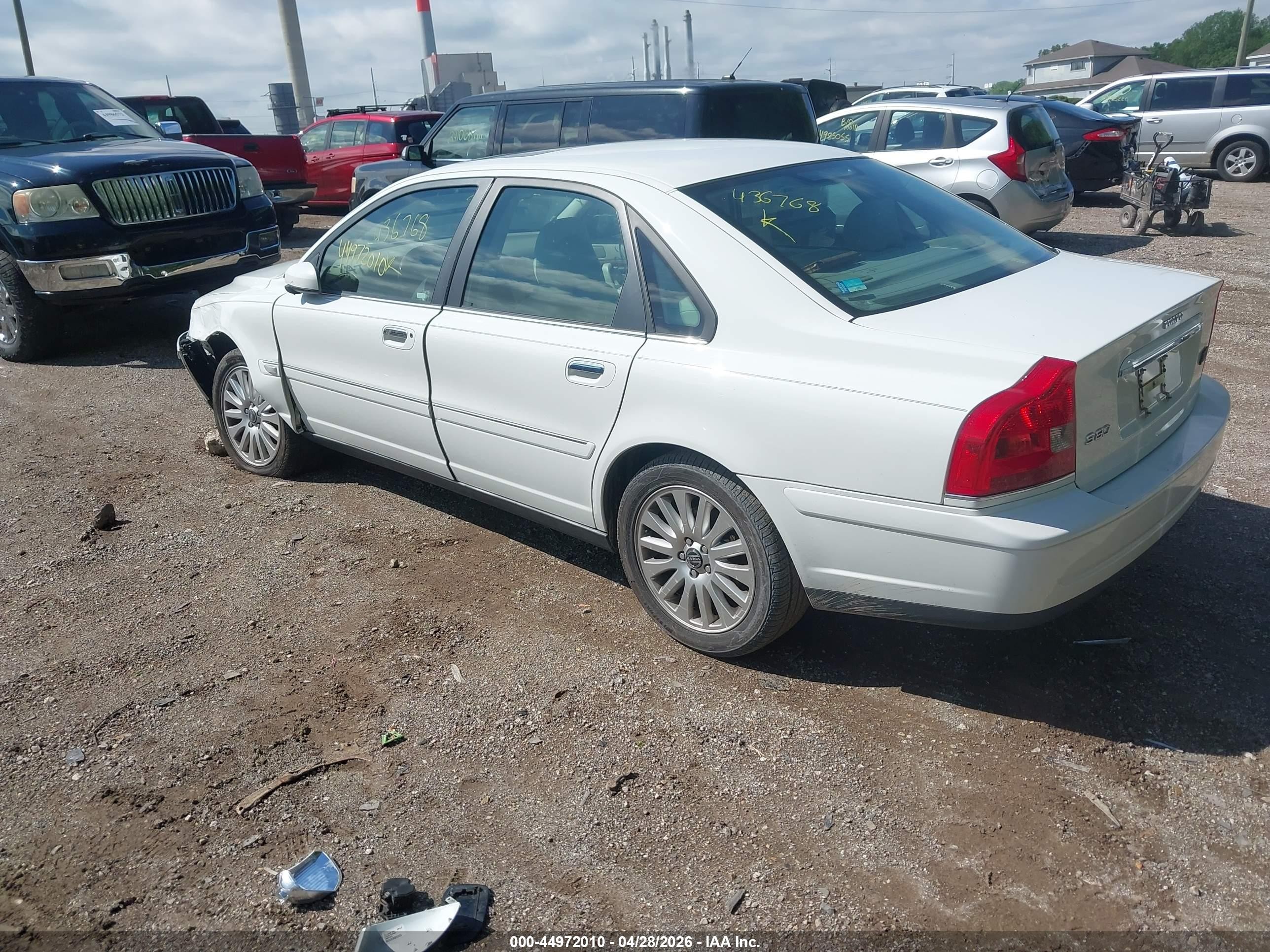 2006 Volvo S80 2.5t White vin: YV1TS592761436768