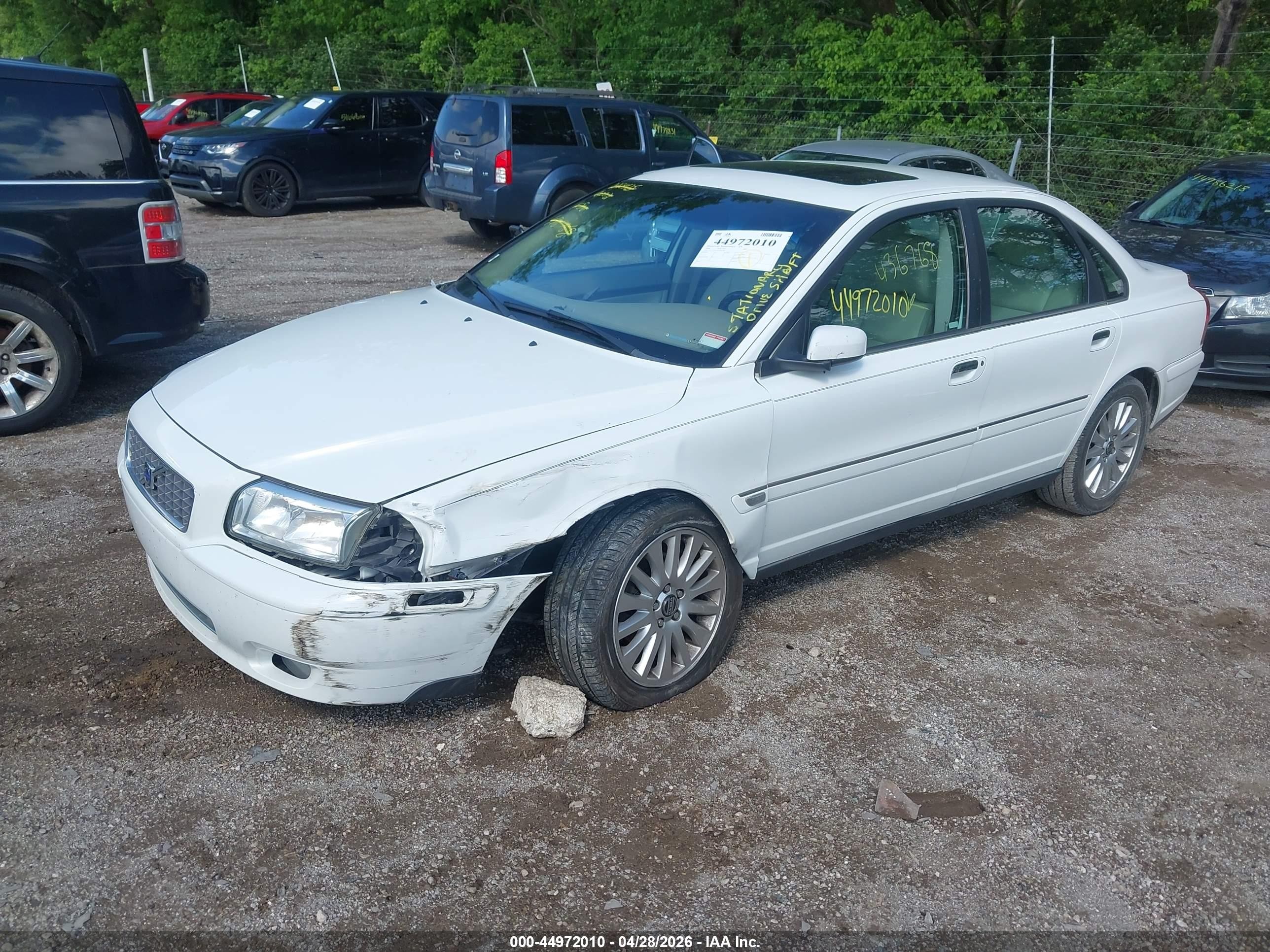 2006 Volvo S80 2.5t White vin: YV1TS592761436768