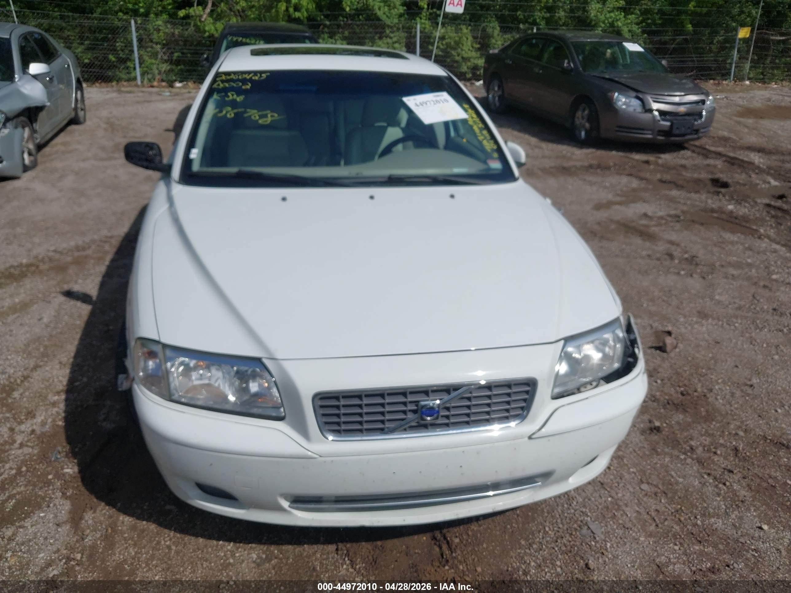 2006 Volvo S80 2.5t White vin: YV1TS592761436768