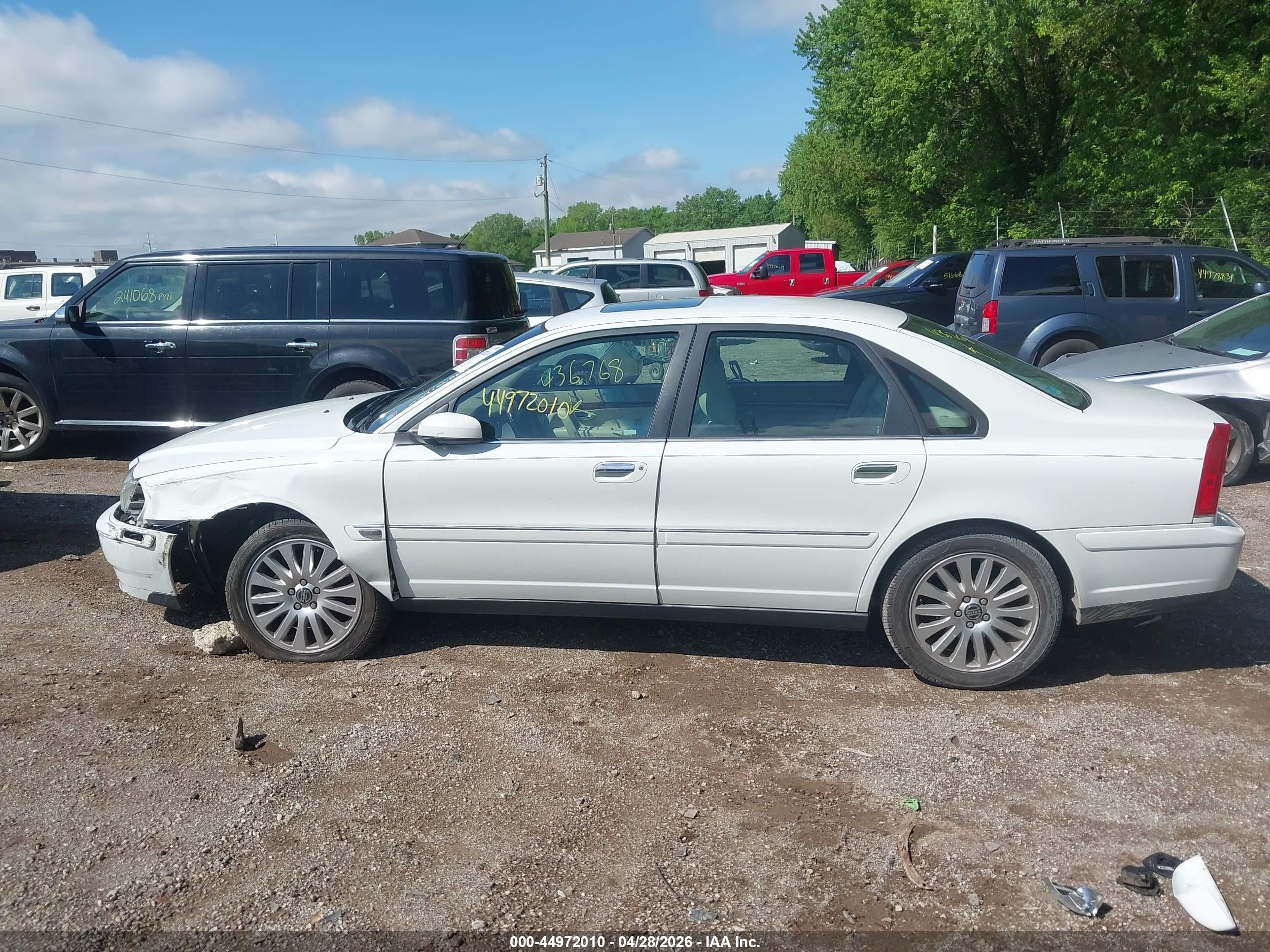2006 Volvo S80 2.5t White vin: YV1TS592761436768