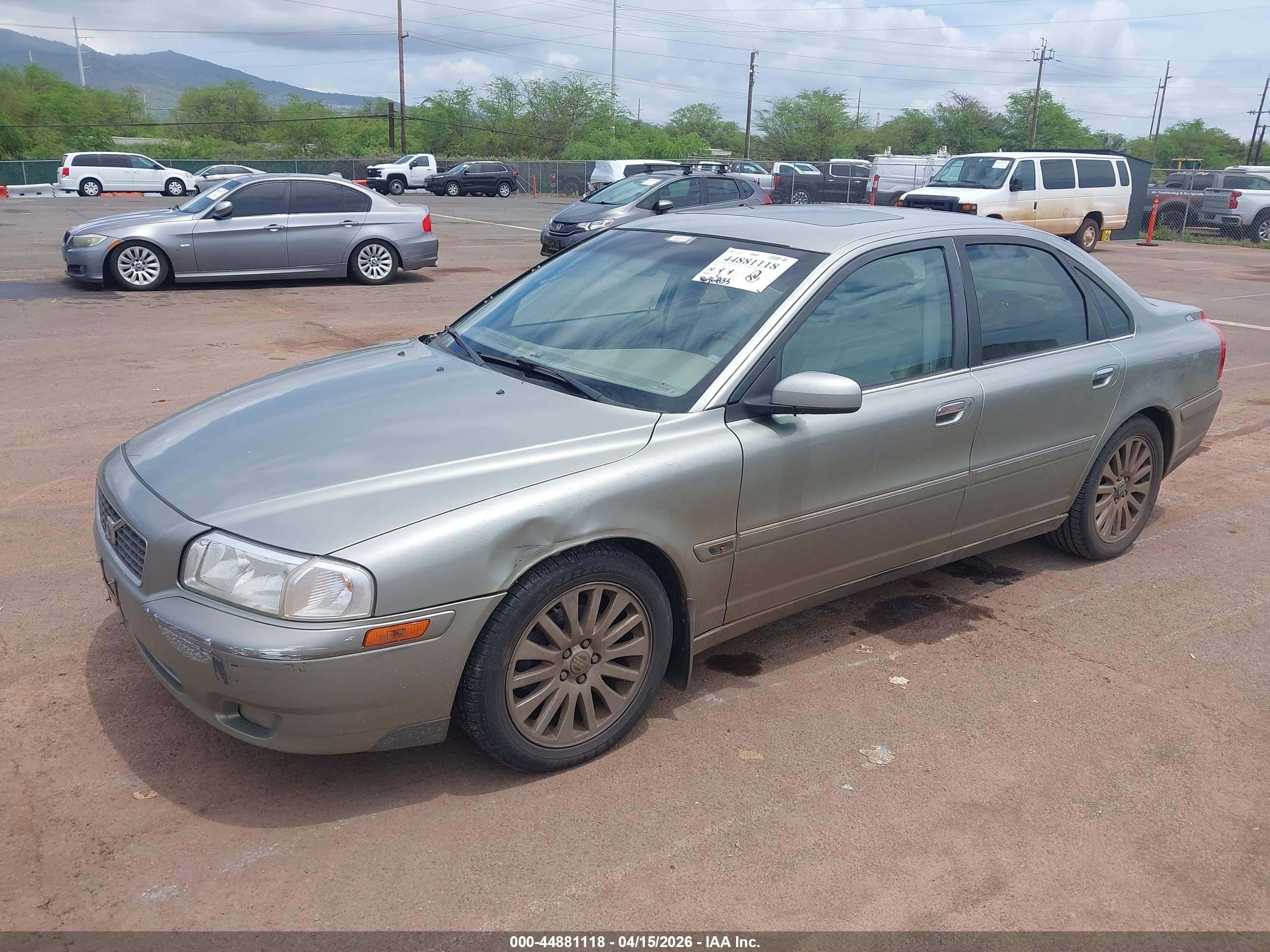 2006 Volvo S80 2.5t Silver vin: YV1TS592861432762