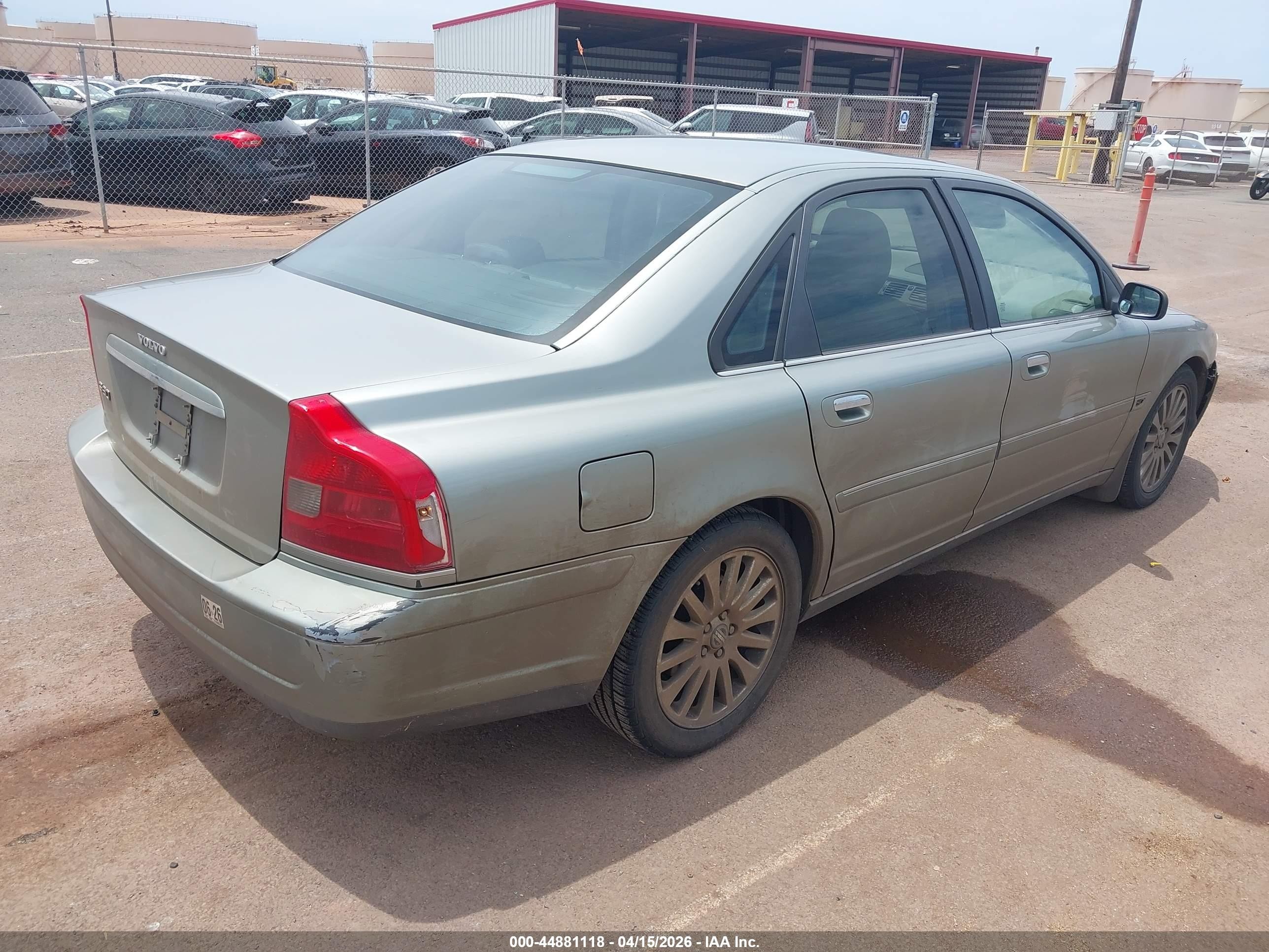 2006 Volvo S80 2.5t Silver vin: YV1TS592861432762