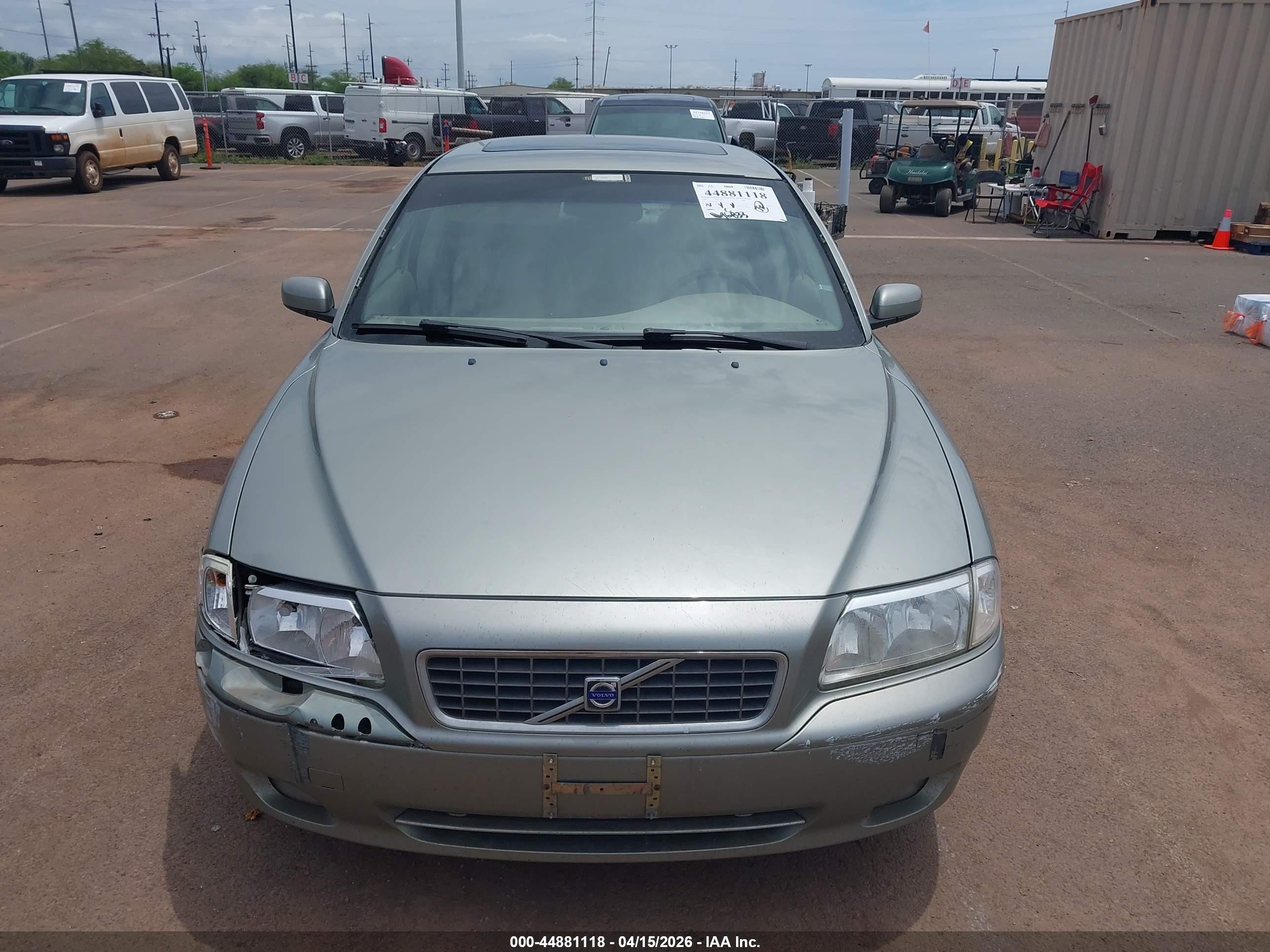 2006 Volvo S80 2.5t Silver vin: YV1TS592861432762
