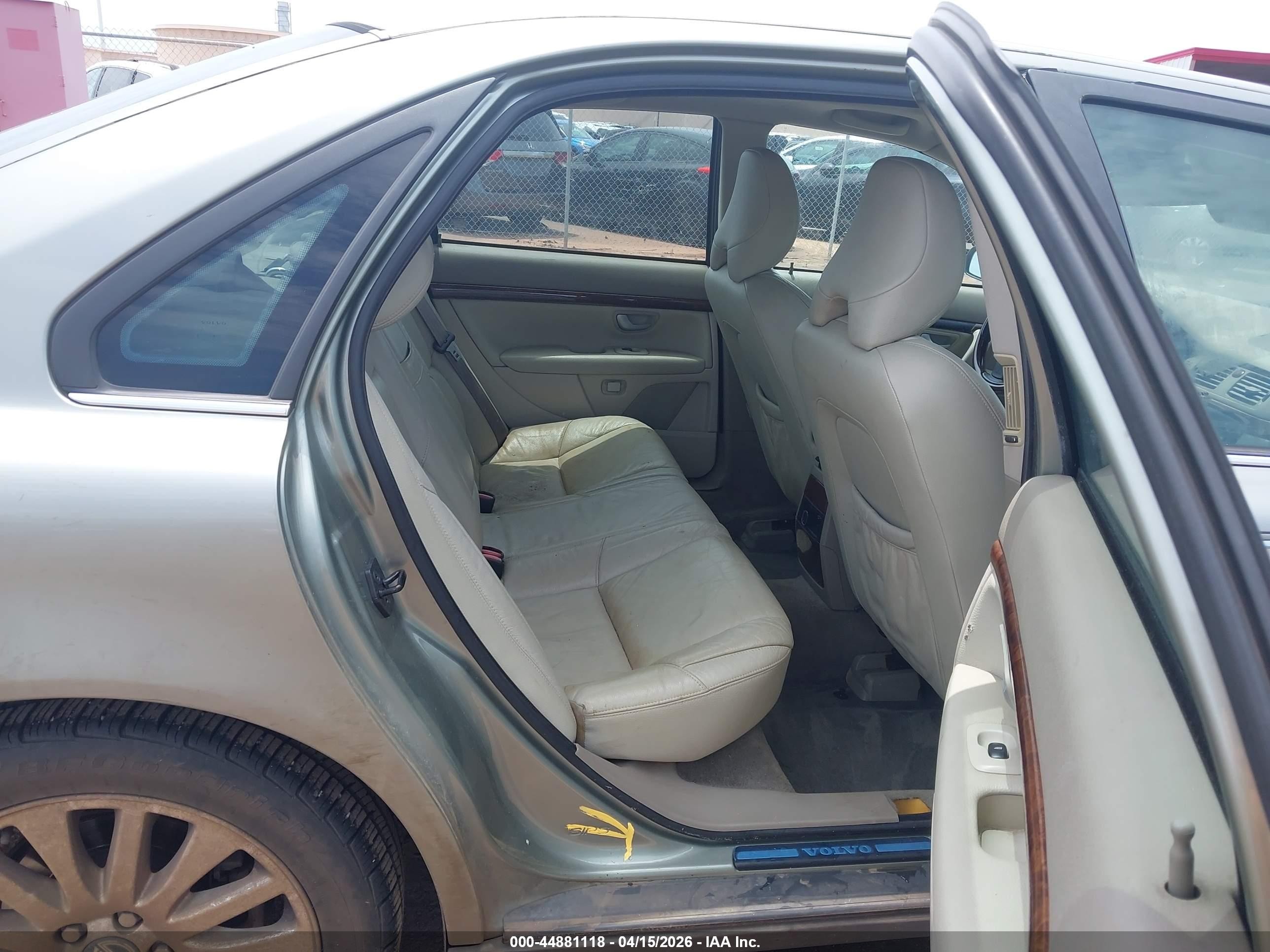 2006 Volvo S80 2.5t Silver vin: YV1TS592861432762