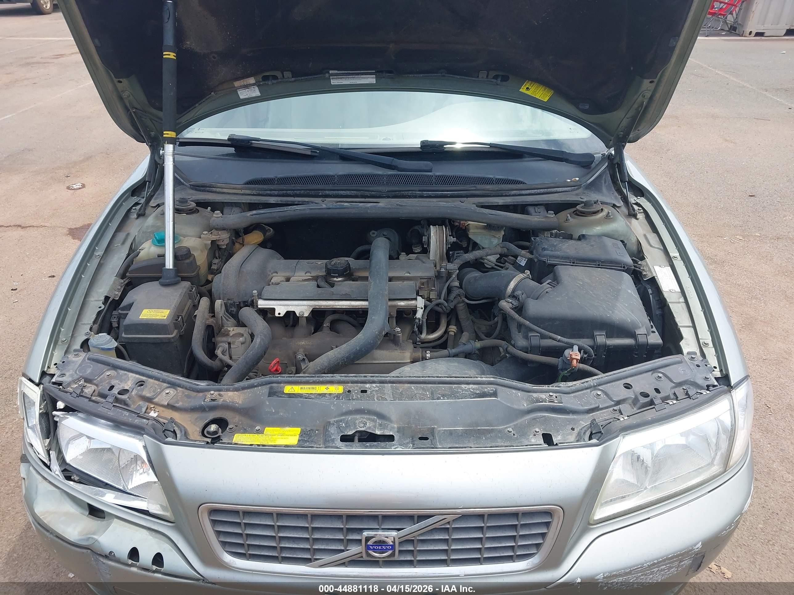 2006 Volvo S80 2.5t Silver vin: YV1TS592861432762