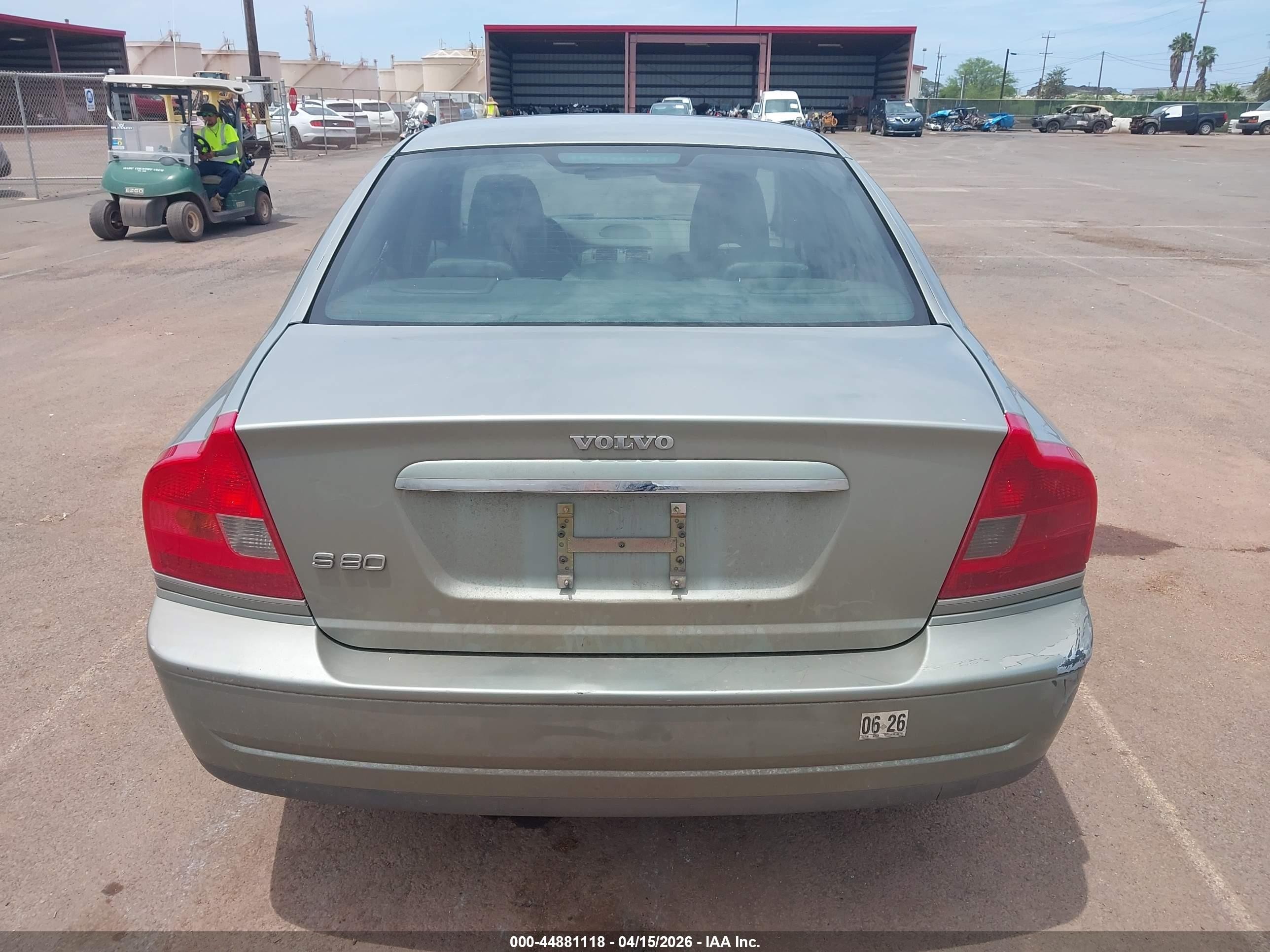 2006 Volvo S80 2.5t Silver vin: YV1TS592861432762