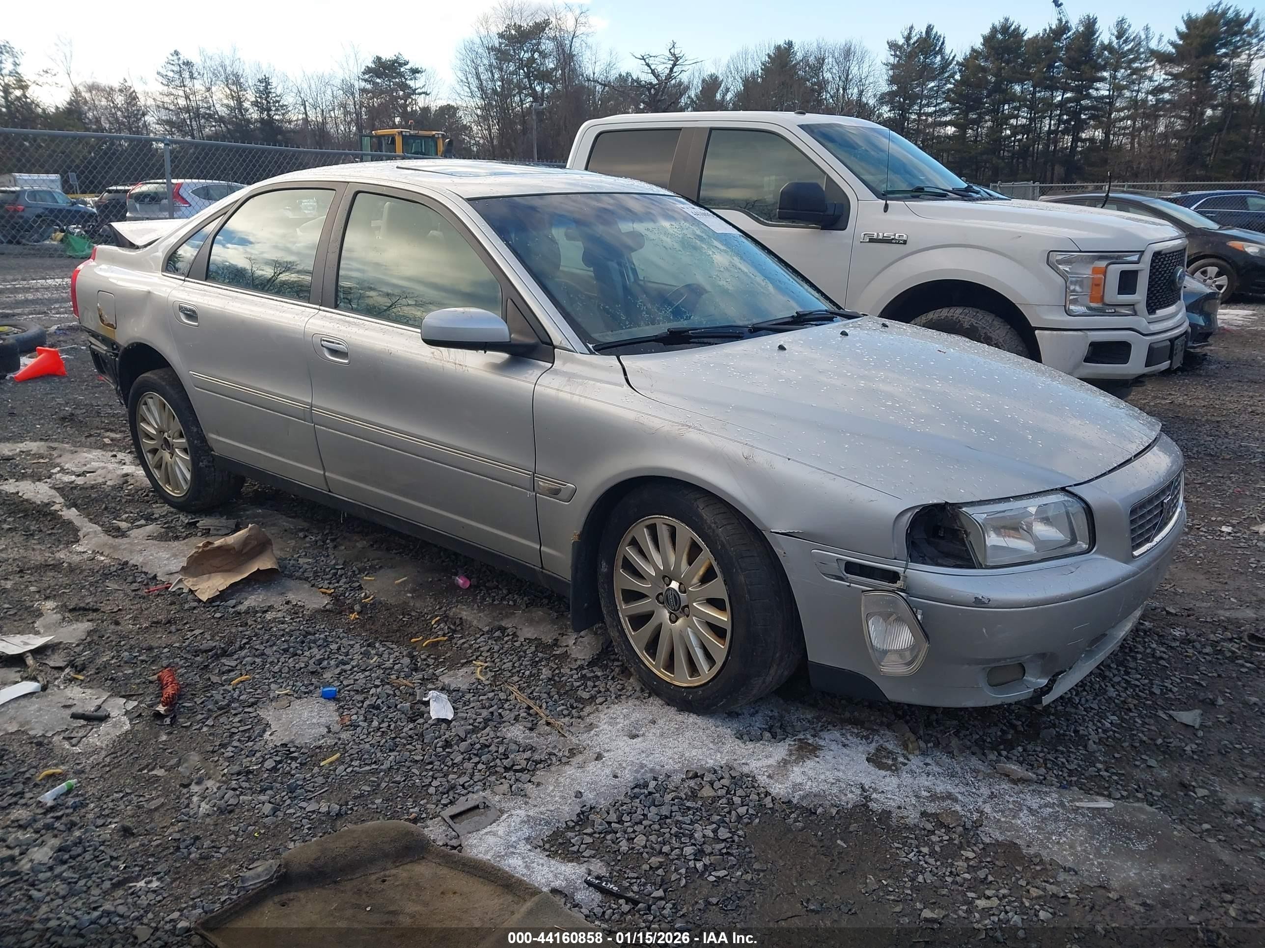 2006 Volvo S80 2.5t Silver vin: YV1TS592861445091