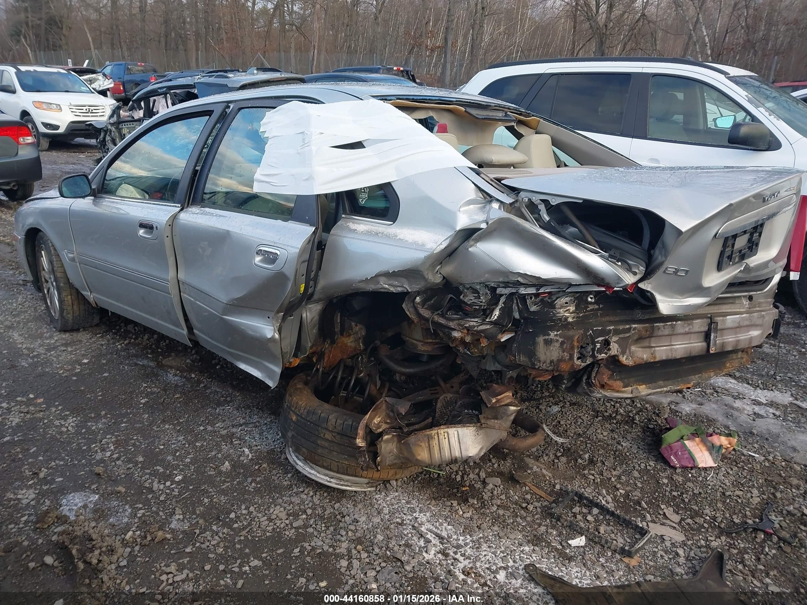 2006 Volvo S80 2.5t Silver vin: YV1TS592861445091