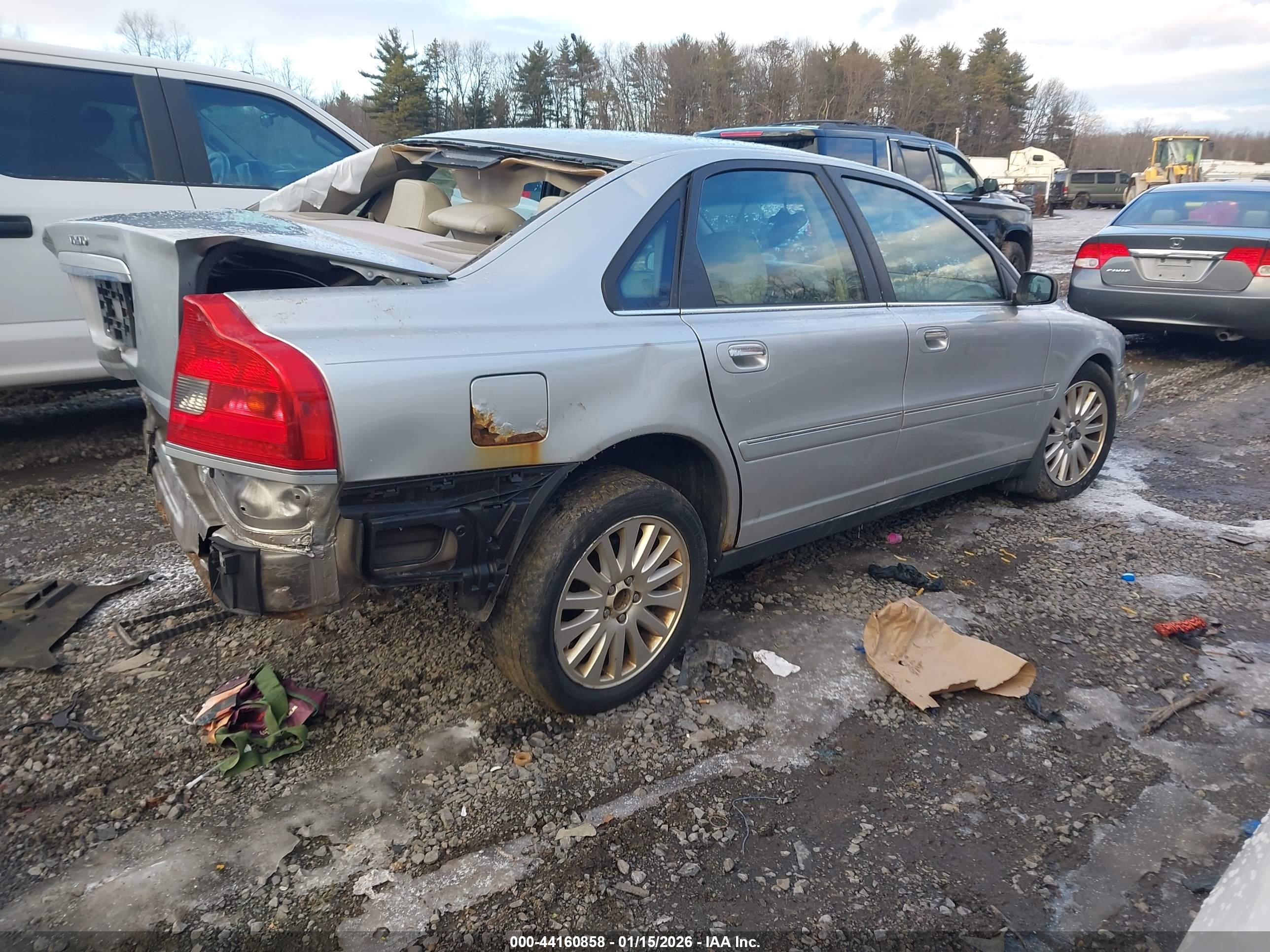 2006 Volvo S80 2.5t Silver vin: YV1TS592861445091