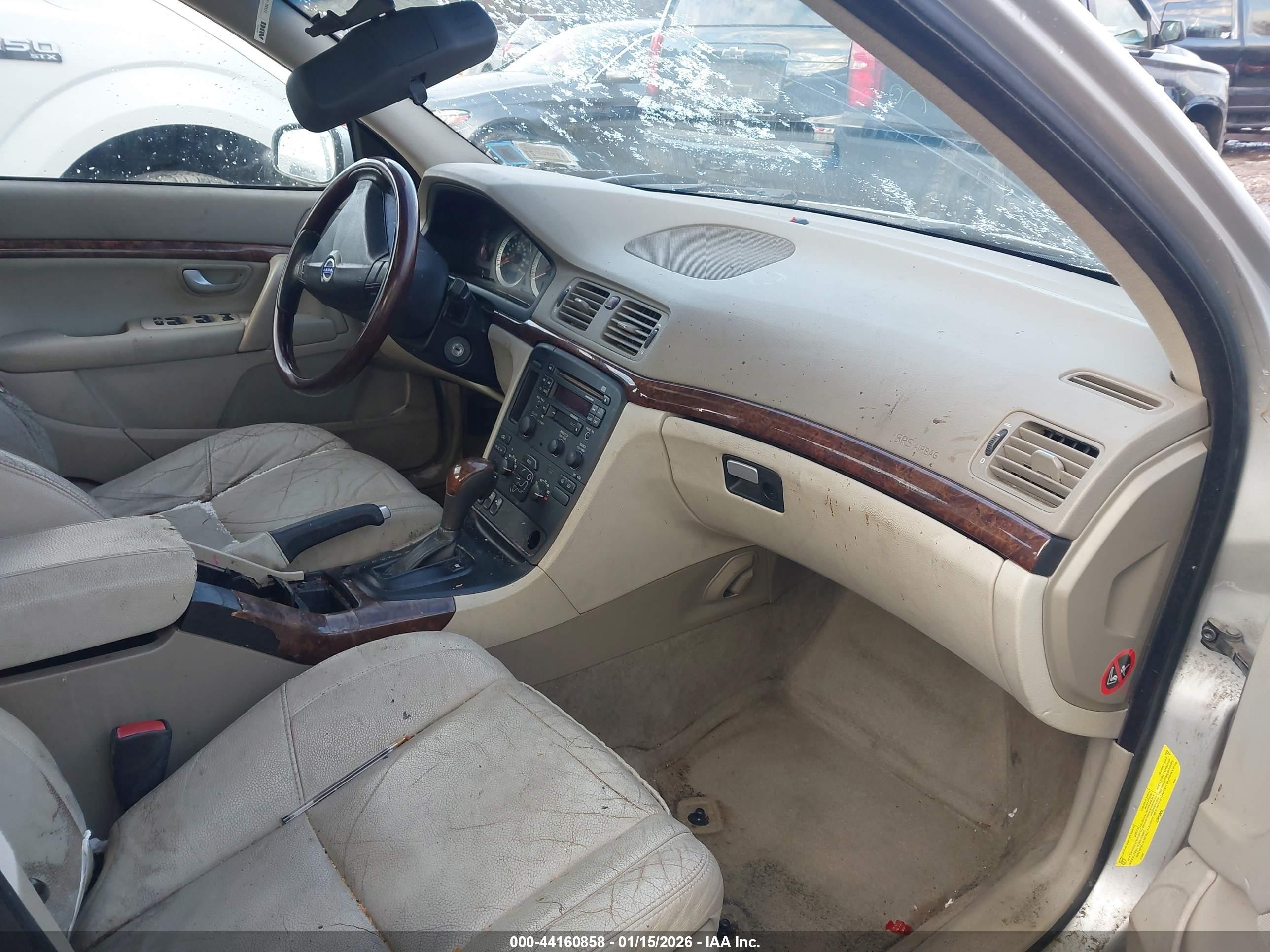 2006 Volvo S80 2.5t Silver vin: YV1TS592861445091