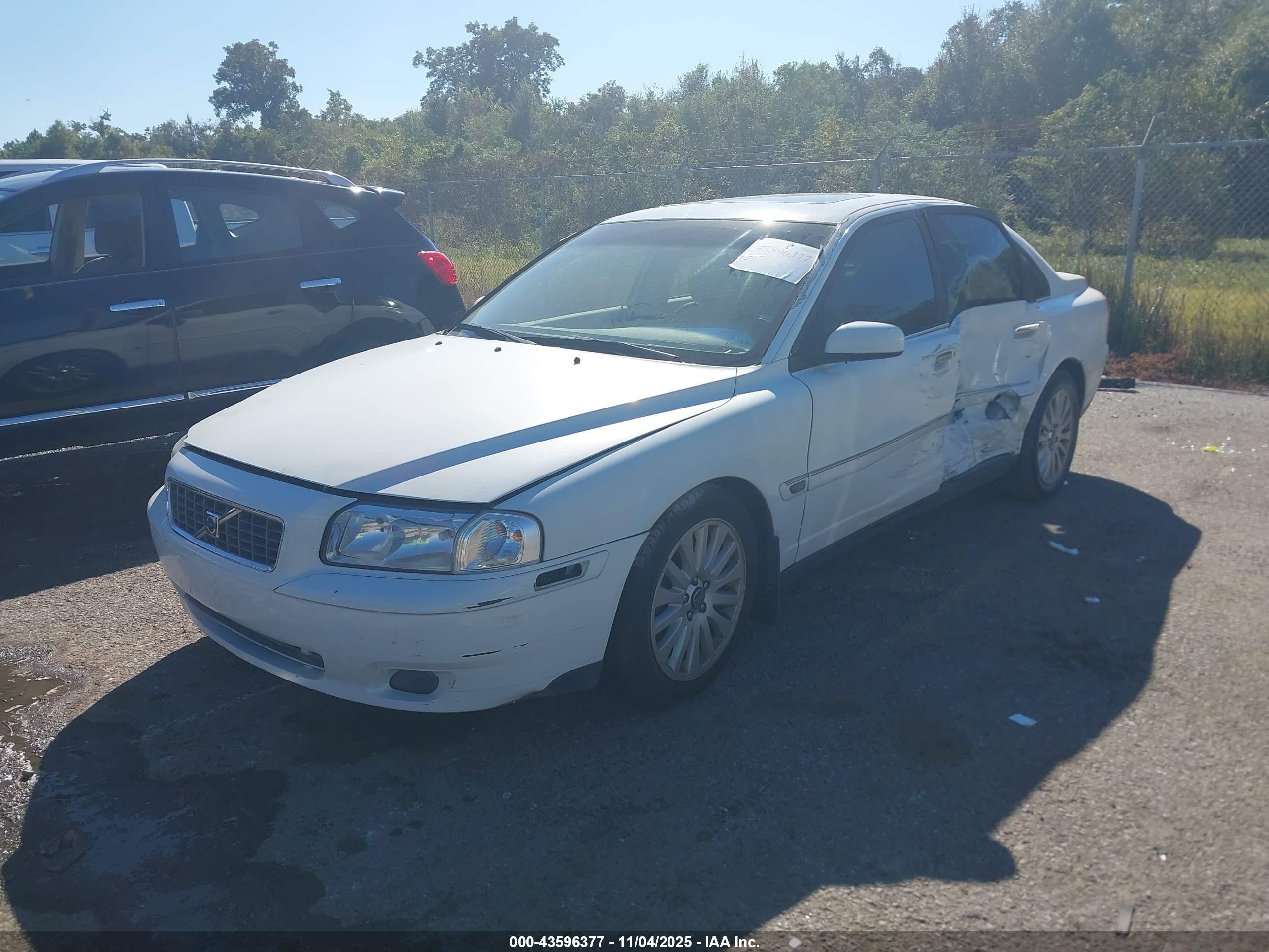 2006 Volvo S80 2.5t White vin: YV1TS592861445253
