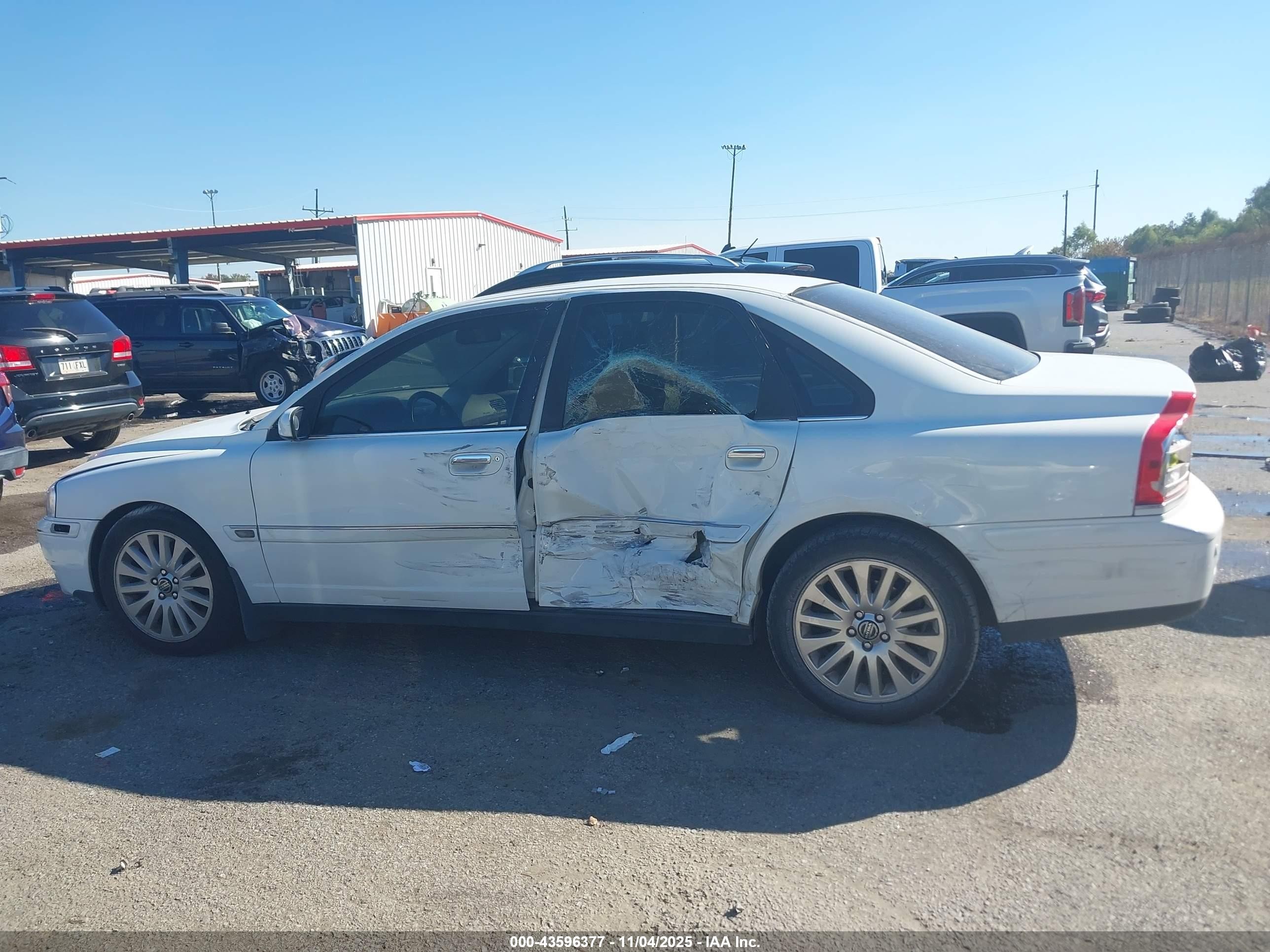 2006 Volvo S80 2.5t White vin: YV1TS592861445253