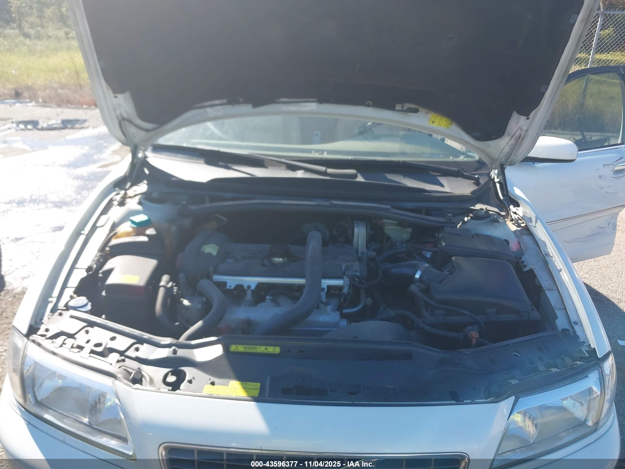 2006 Volvo S80 2.5t White vin: YV1TS592861445253