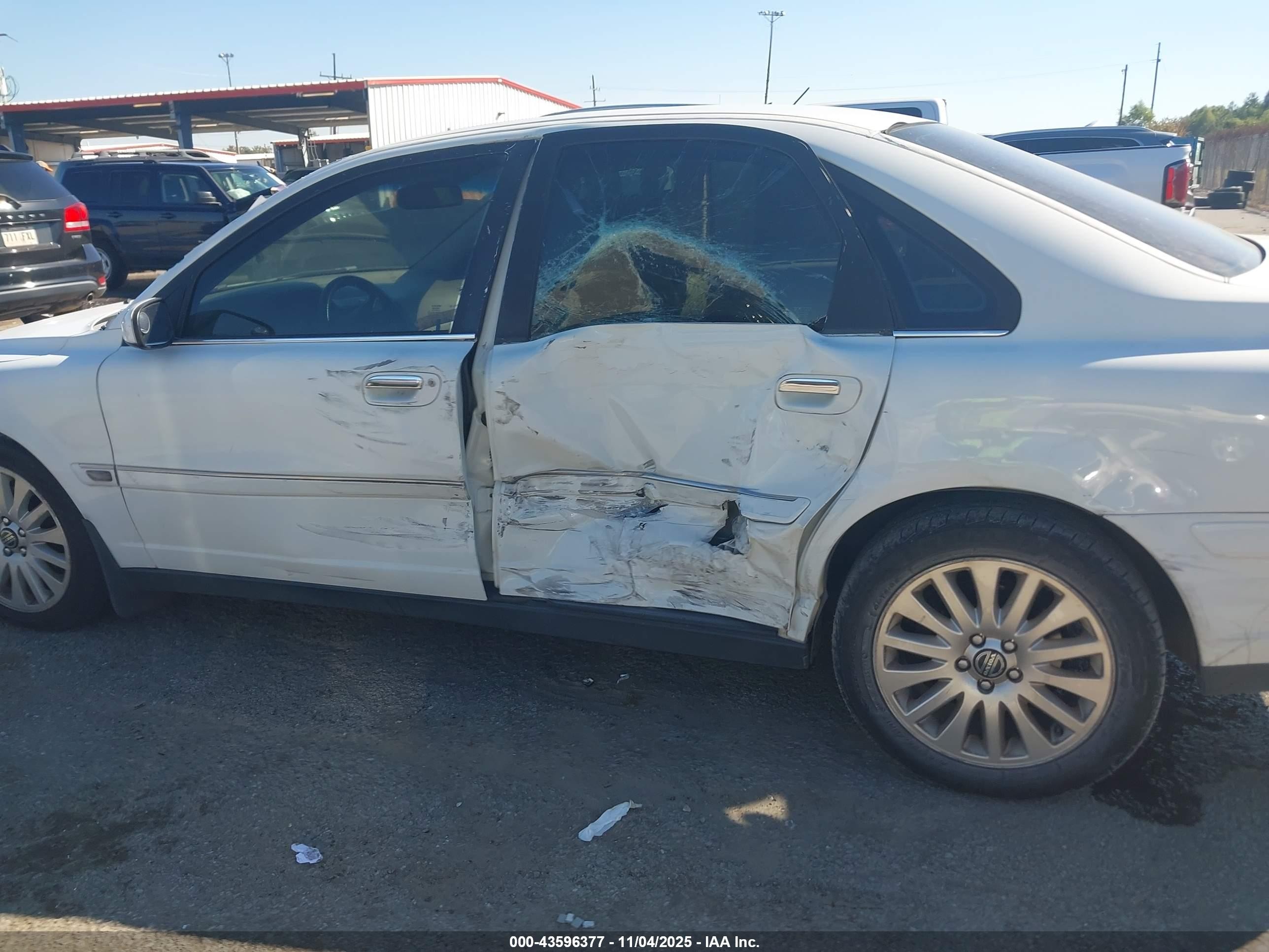 2006 Volvo S80 2.5t White vin: YV1TS592861445253