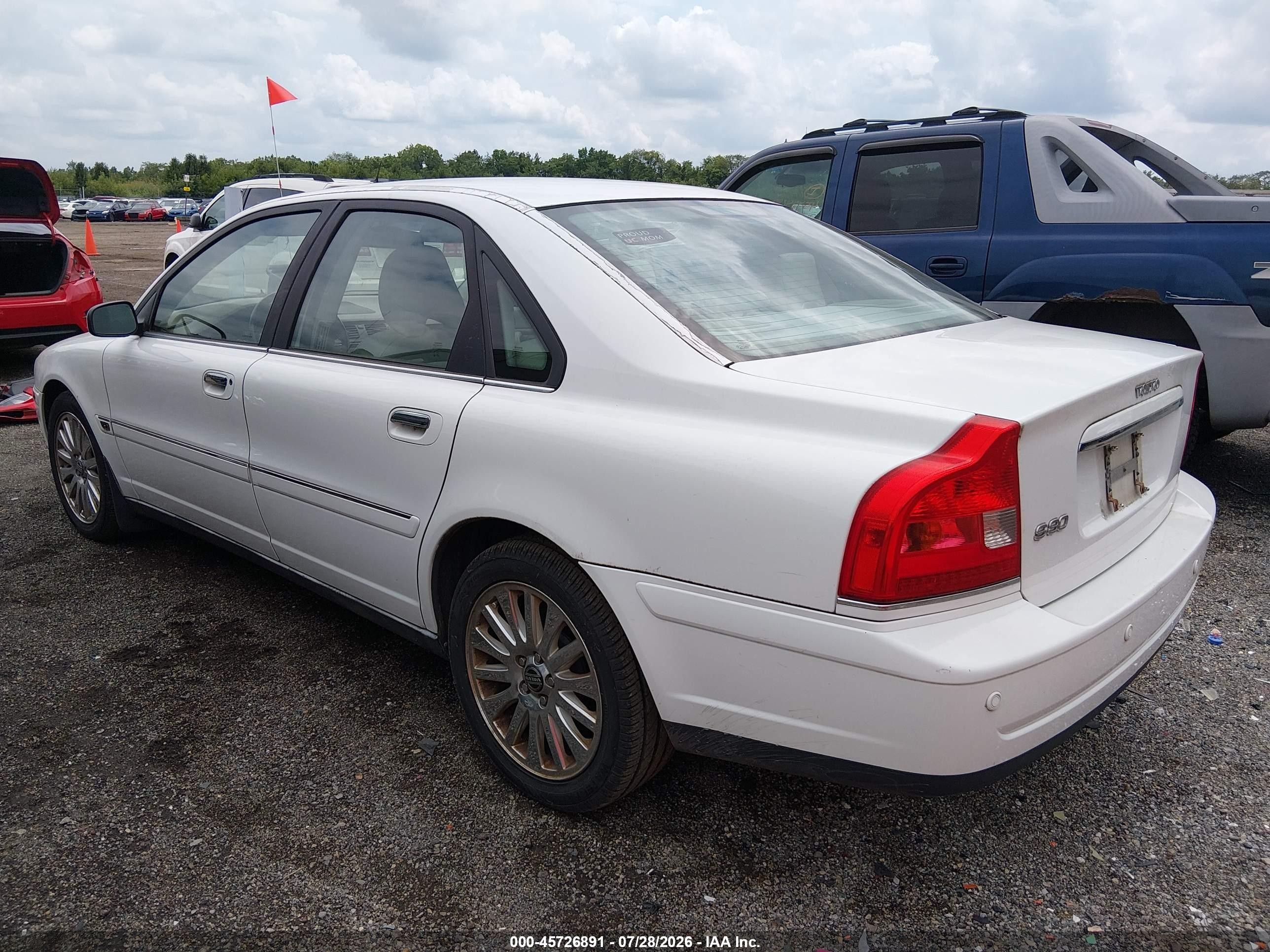 2006 Volvo S80 2.5t Белый vin: YV1TS592861445835