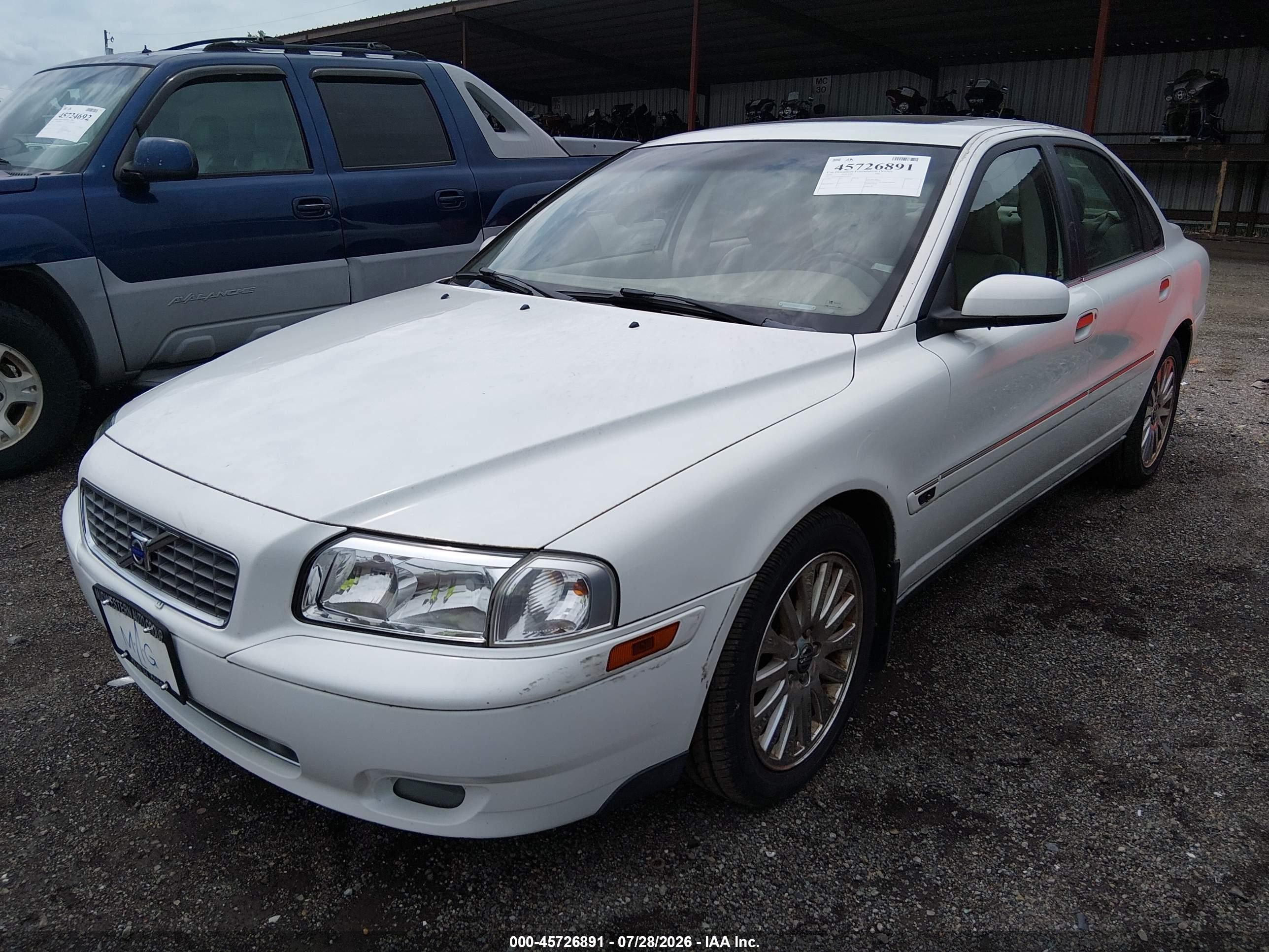 2006 Volvo S80 2.5t Белый vin: YV1TS592861445835