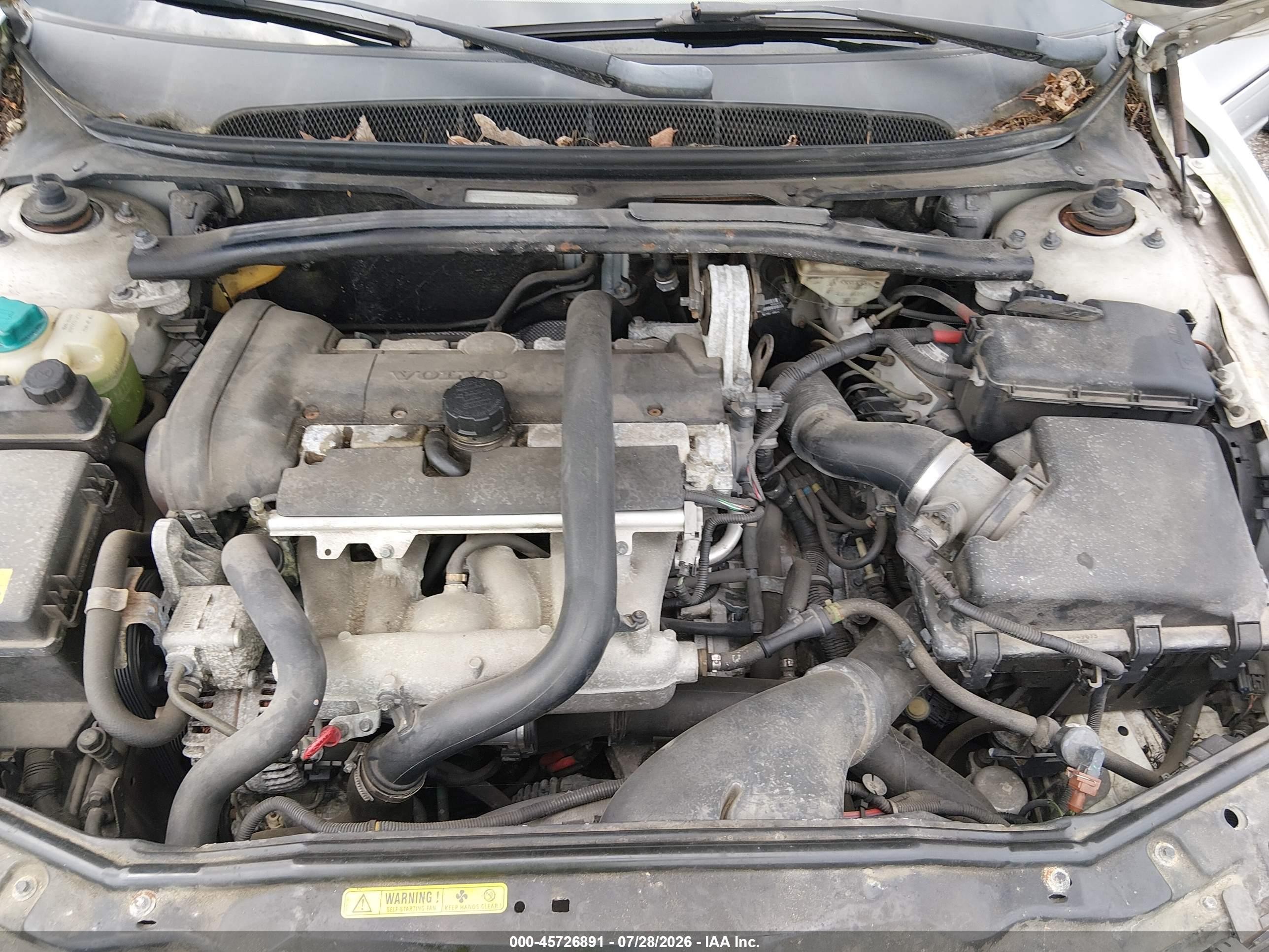 2006 Volvo S80 2.5t Белый vin: YV1TS592861445835