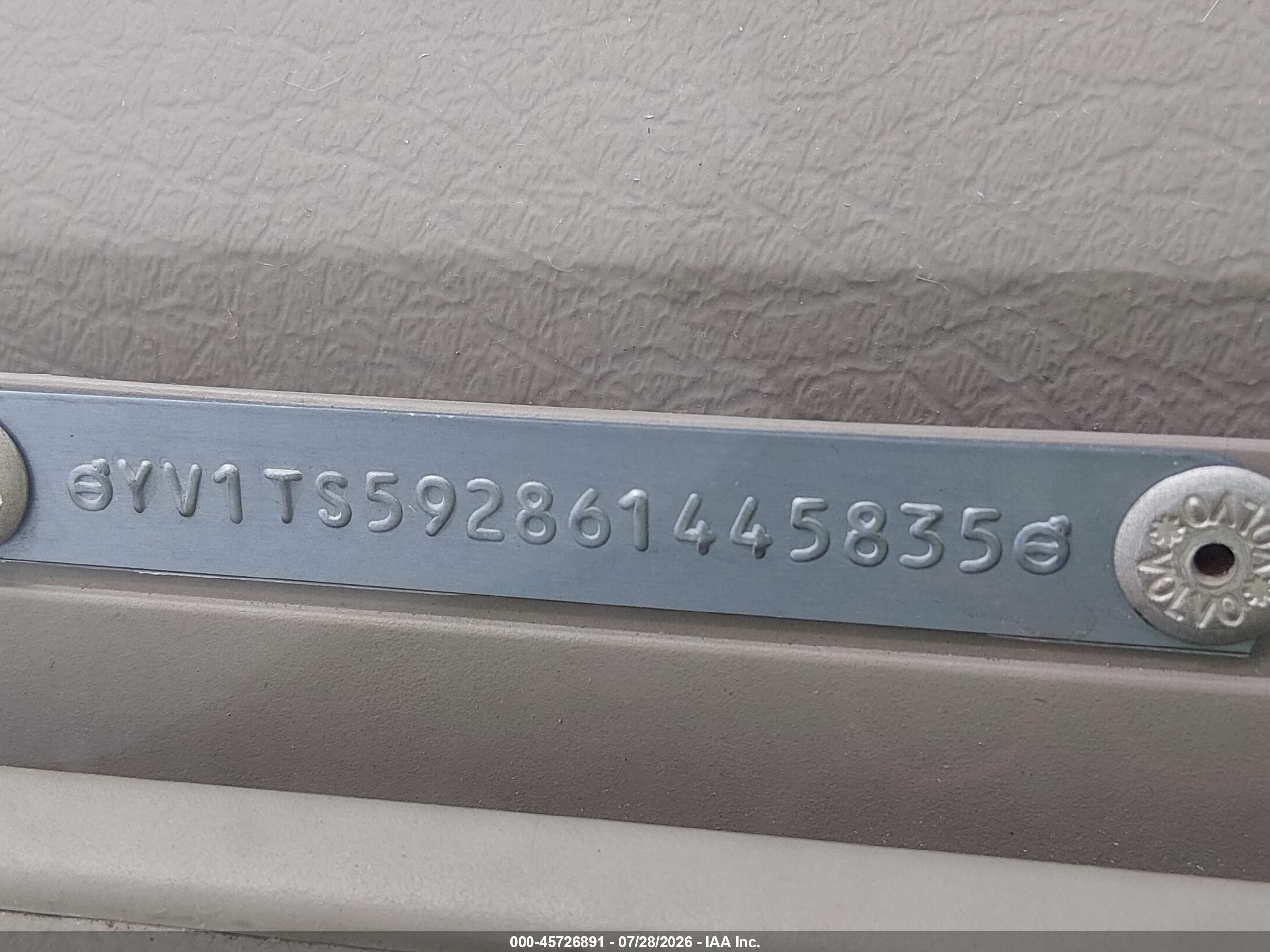 2006 Volvo S80 2.5t Белый vin: YV1TS592861445835