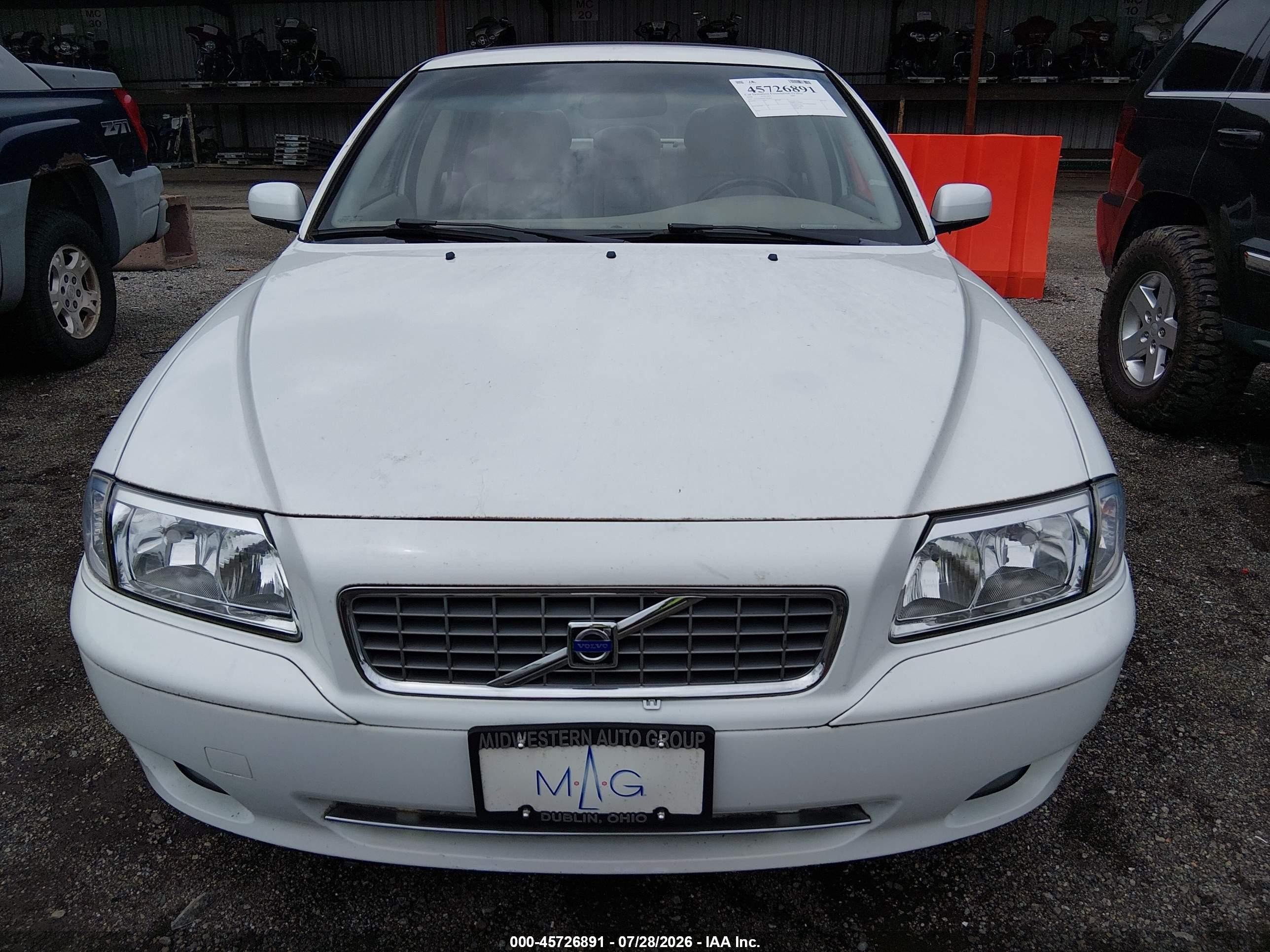 2006 Volvo S80 2.5t Белый vin: YV1TS592861445835