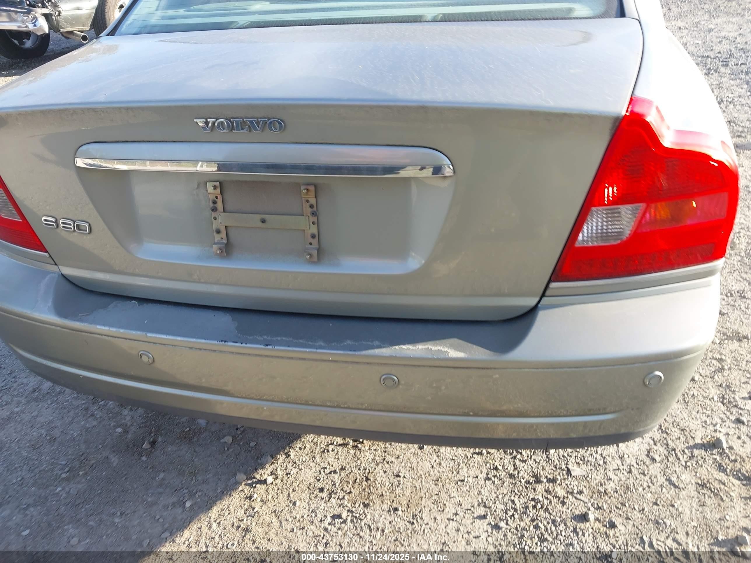 2006 Volvo S80 2.5t Gray vin: YV1TS592961441731