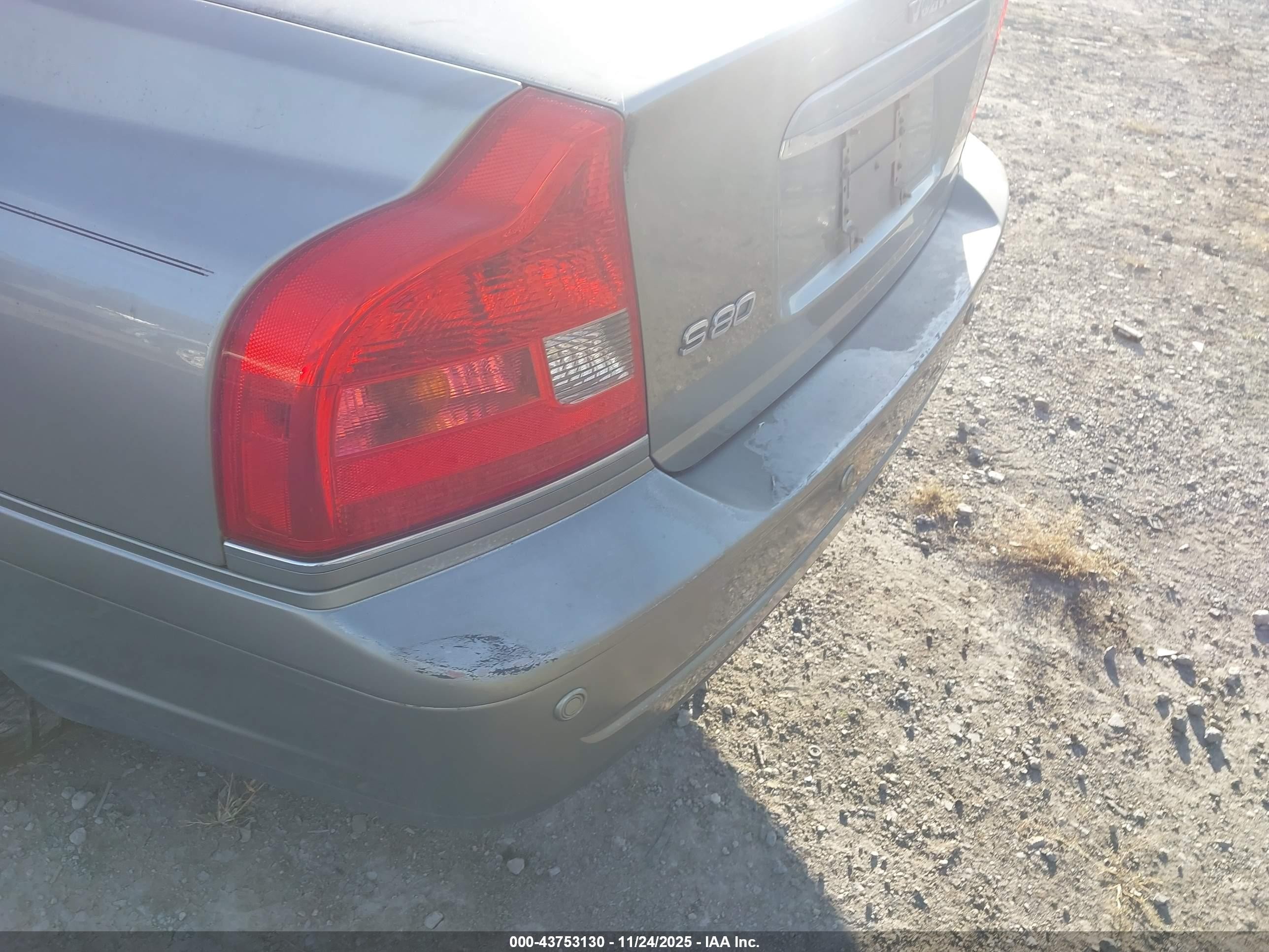 2006 Volvo S80 2.5t Gray vin: YV1TS592961441731