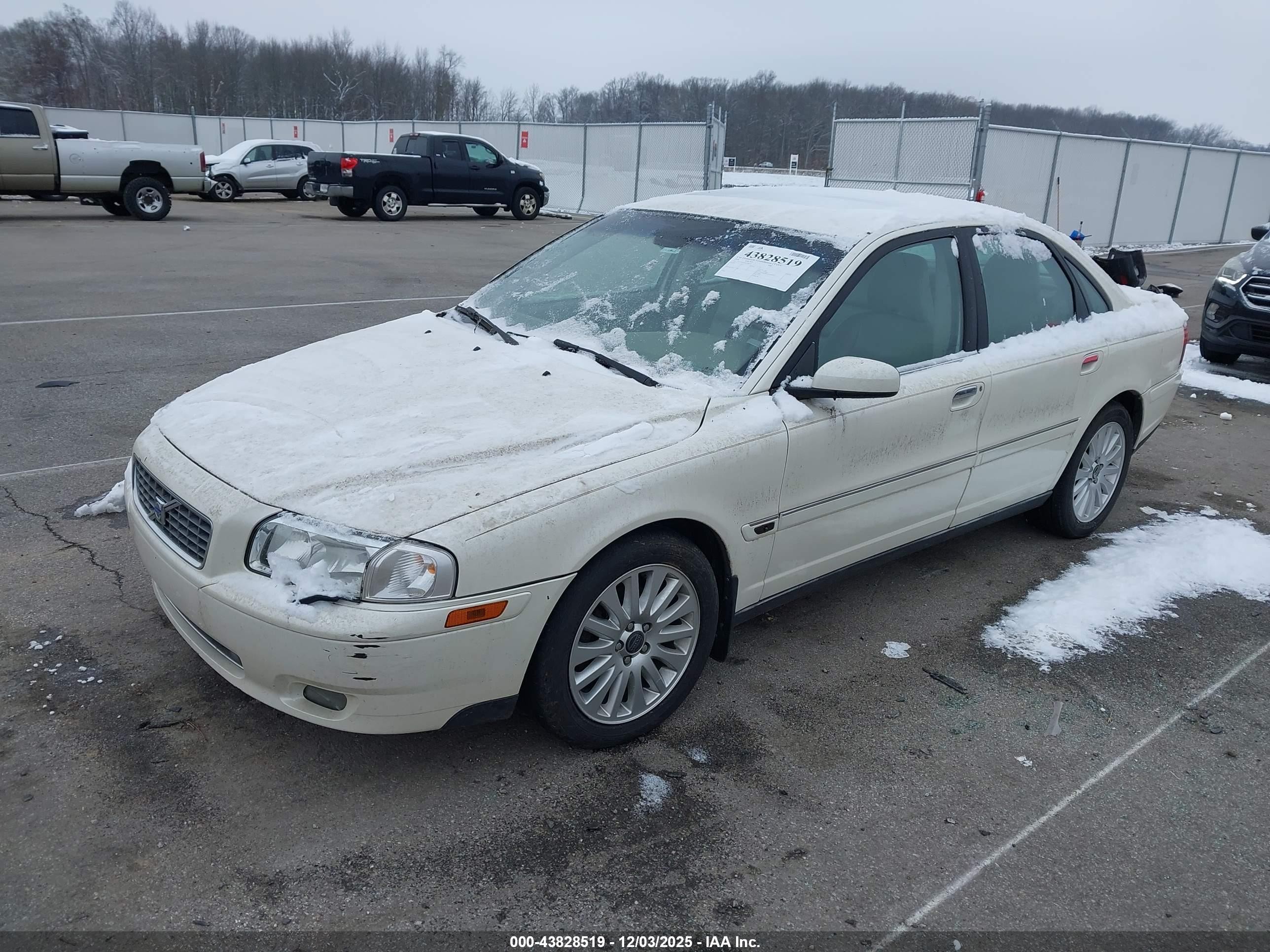 2006 Volvo S80 2.5t White vin: YV1TS592X61428079
