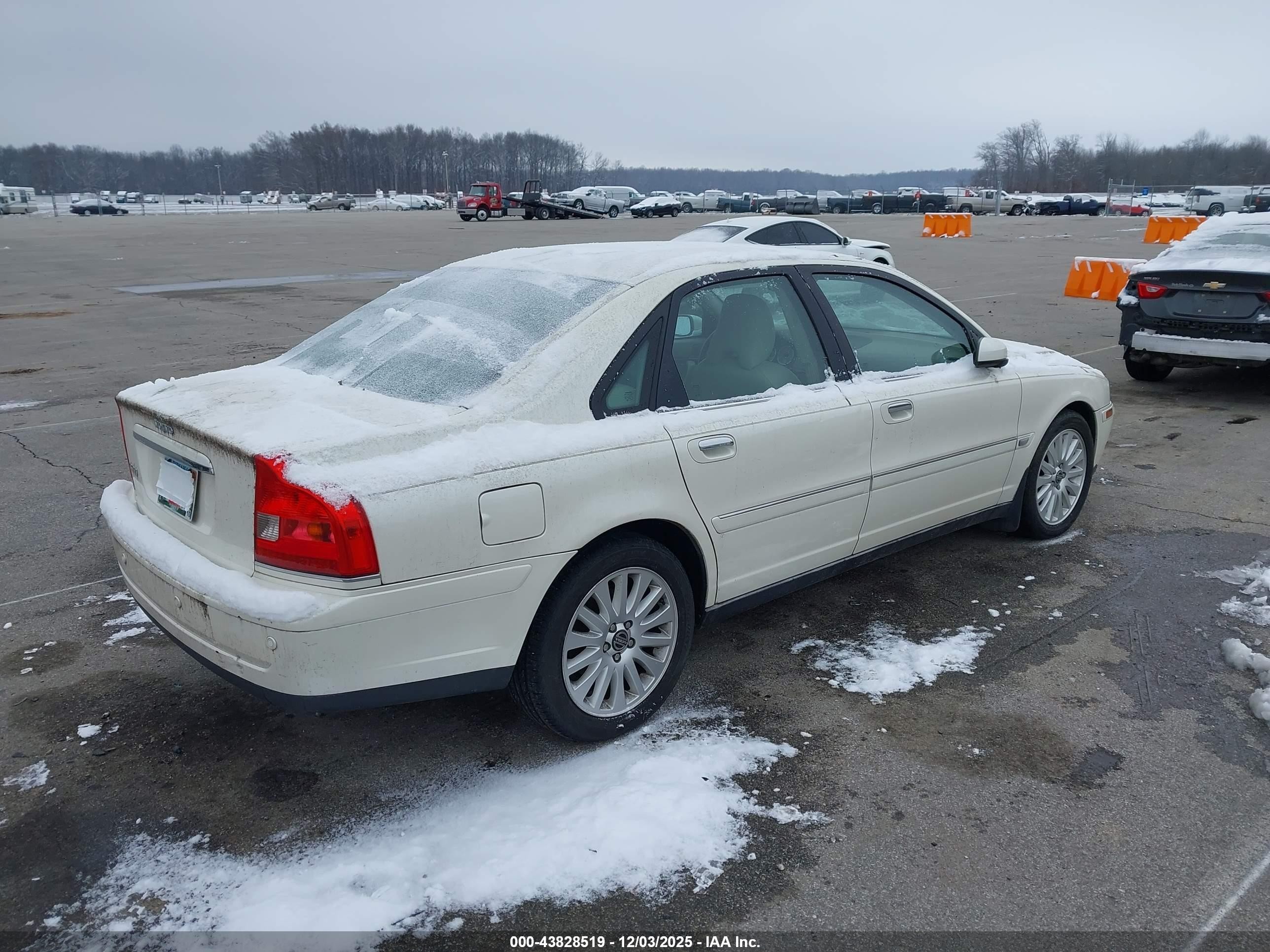 2006 Volvo S80 2.5t White vin: YV1TS592X61428079