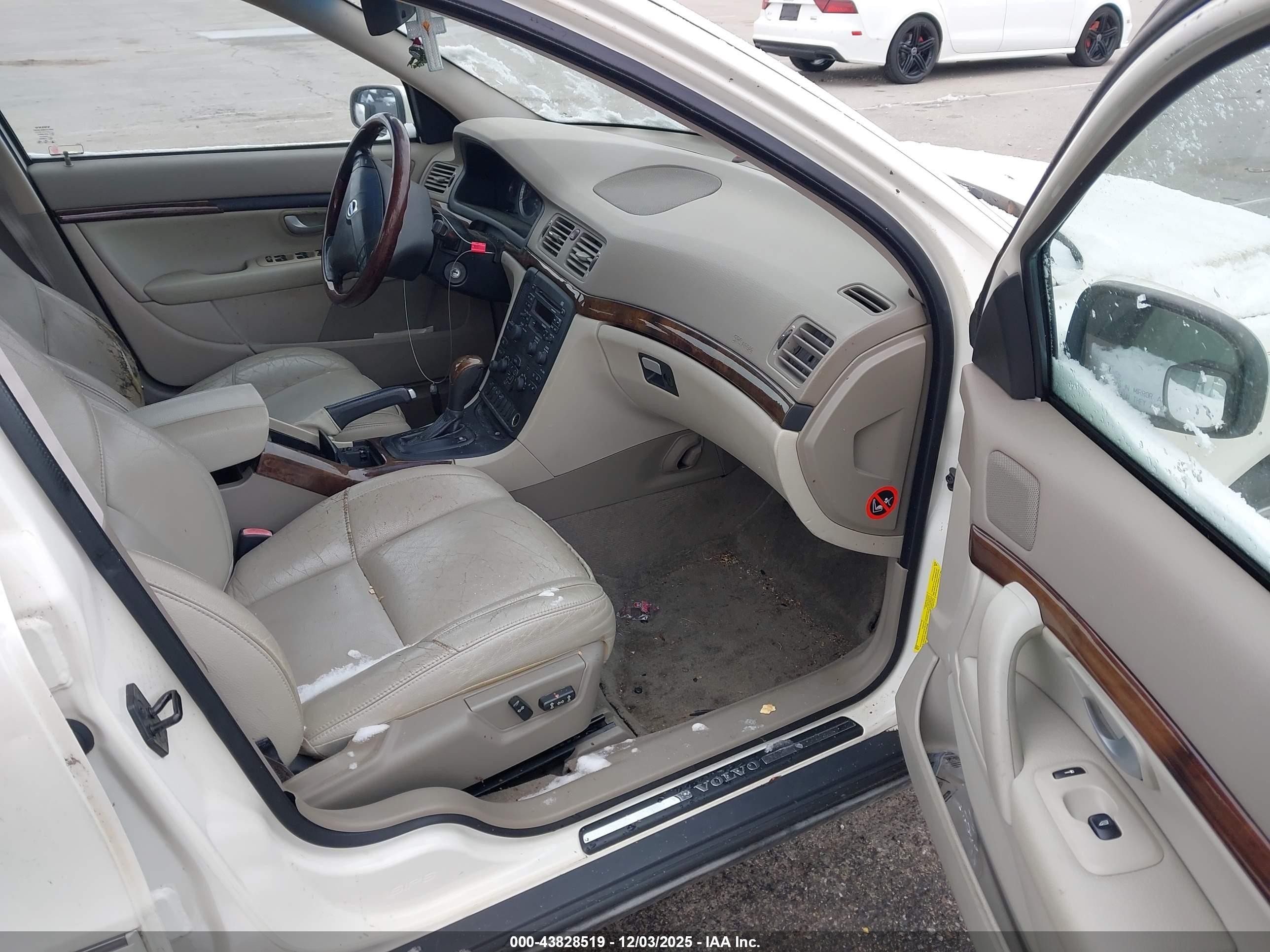 2006 Volvo S80 2.5t White vin: YV1TS592X61428079