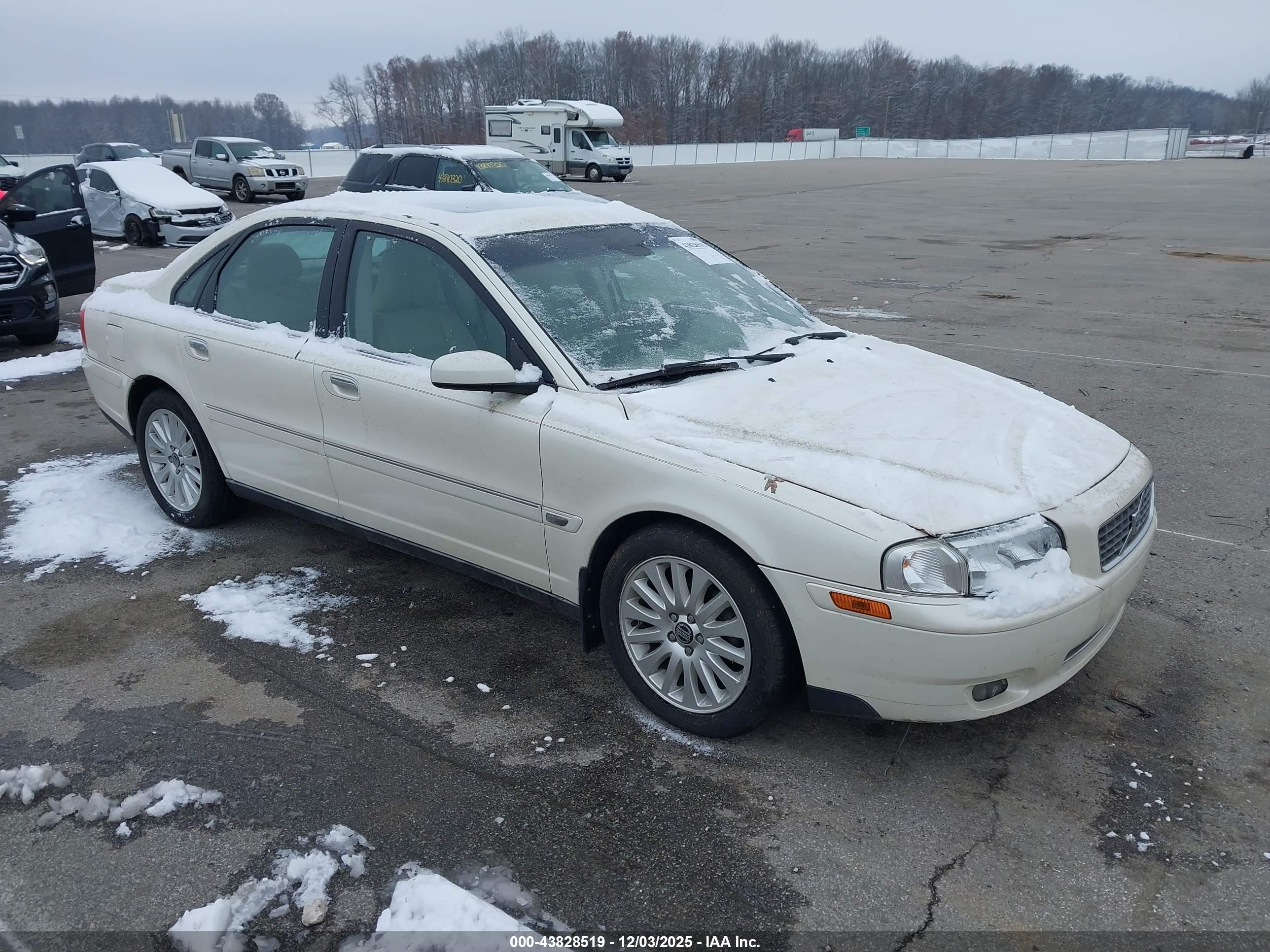 2006 Volvo S80 2.5t White vin: YV1TS592X61428079
