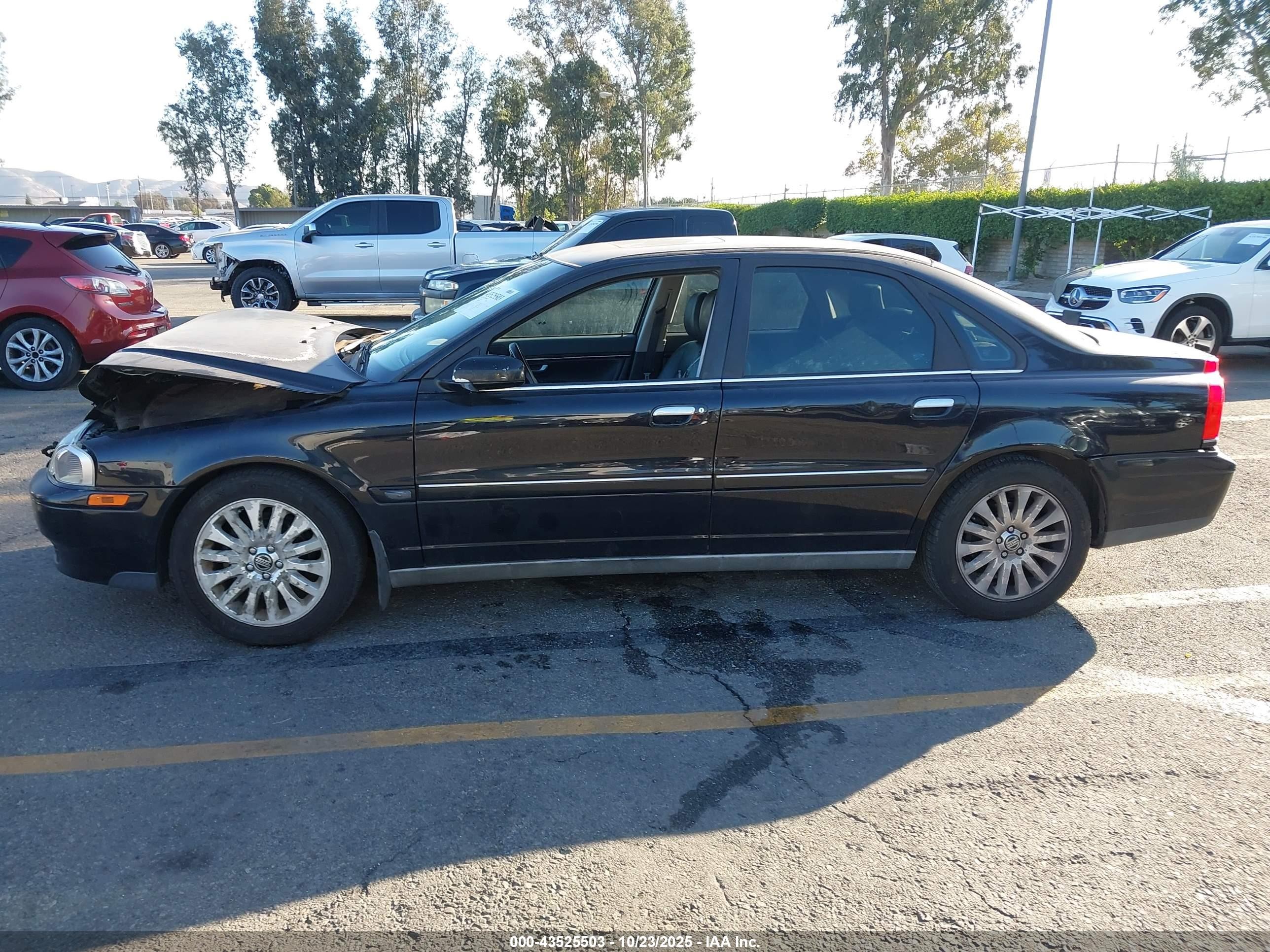 2006 Volvo S80 2.5t Black vin: YV1TS592X61436778