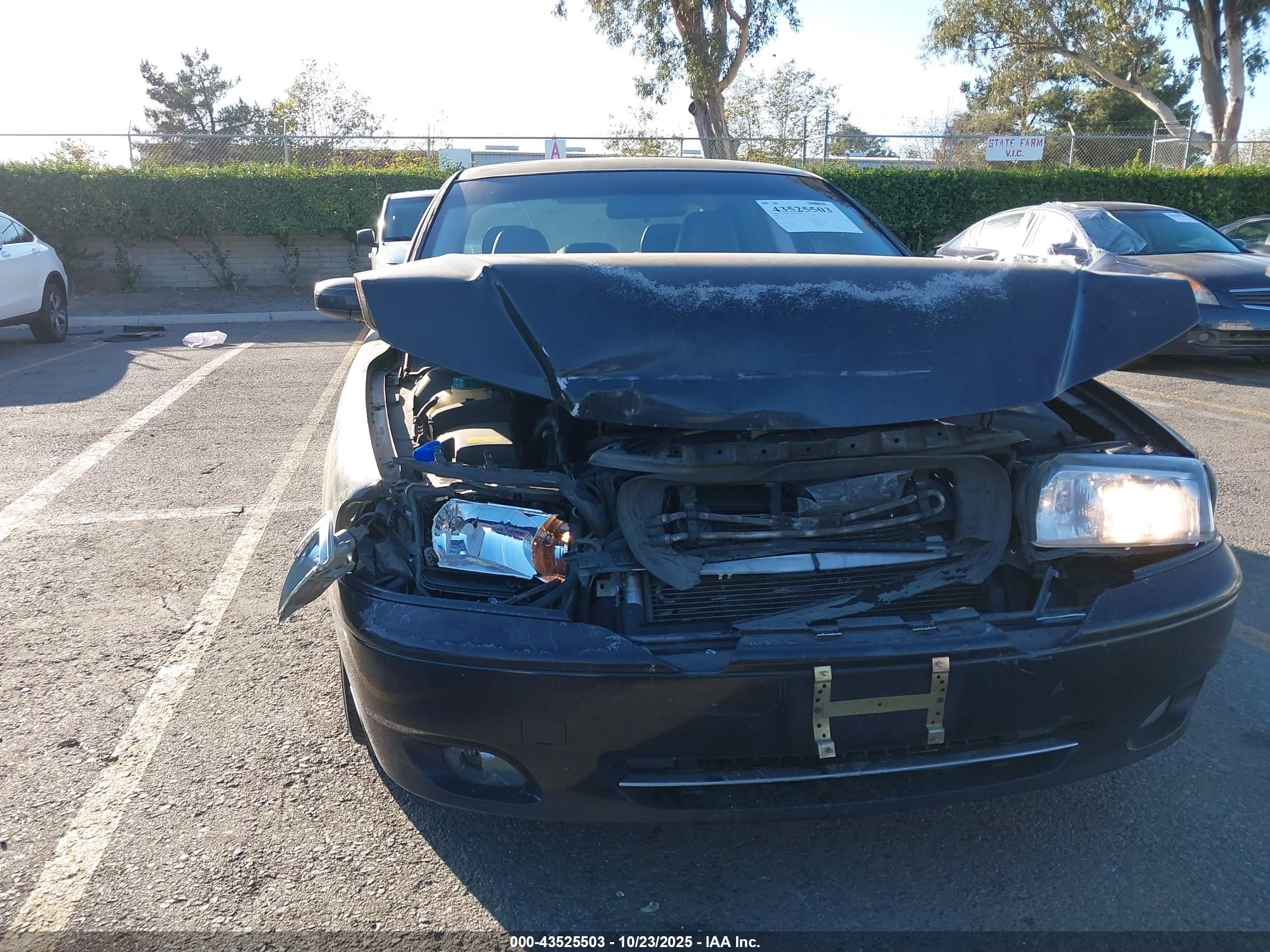 2006 Volvo S80 2.5t Black vin: YV1TS592X61436778