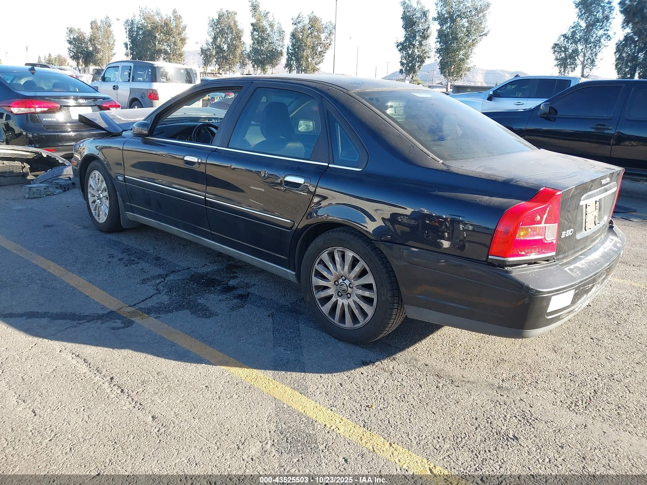 2006 Volvo S80 2.5t Black vin: YV1TS592X61436778