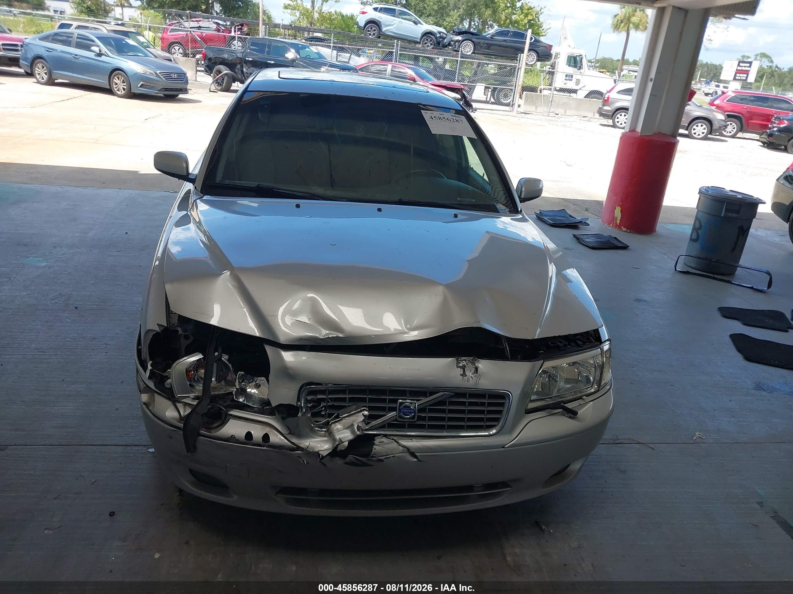 2006 Volvo S80 2.5t Silver vin: YV1TS592X61444914