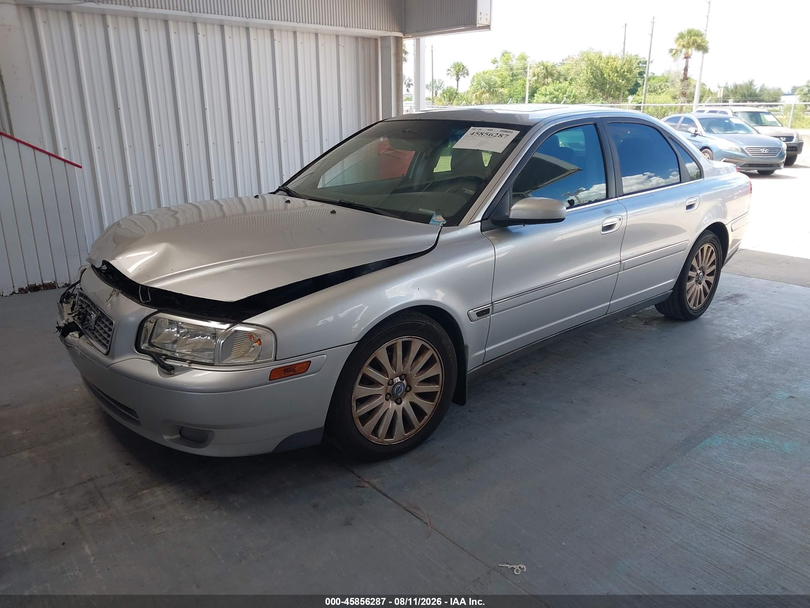 2006 Volvo S80 2.5t Silver vin: YV1TS592X61444914