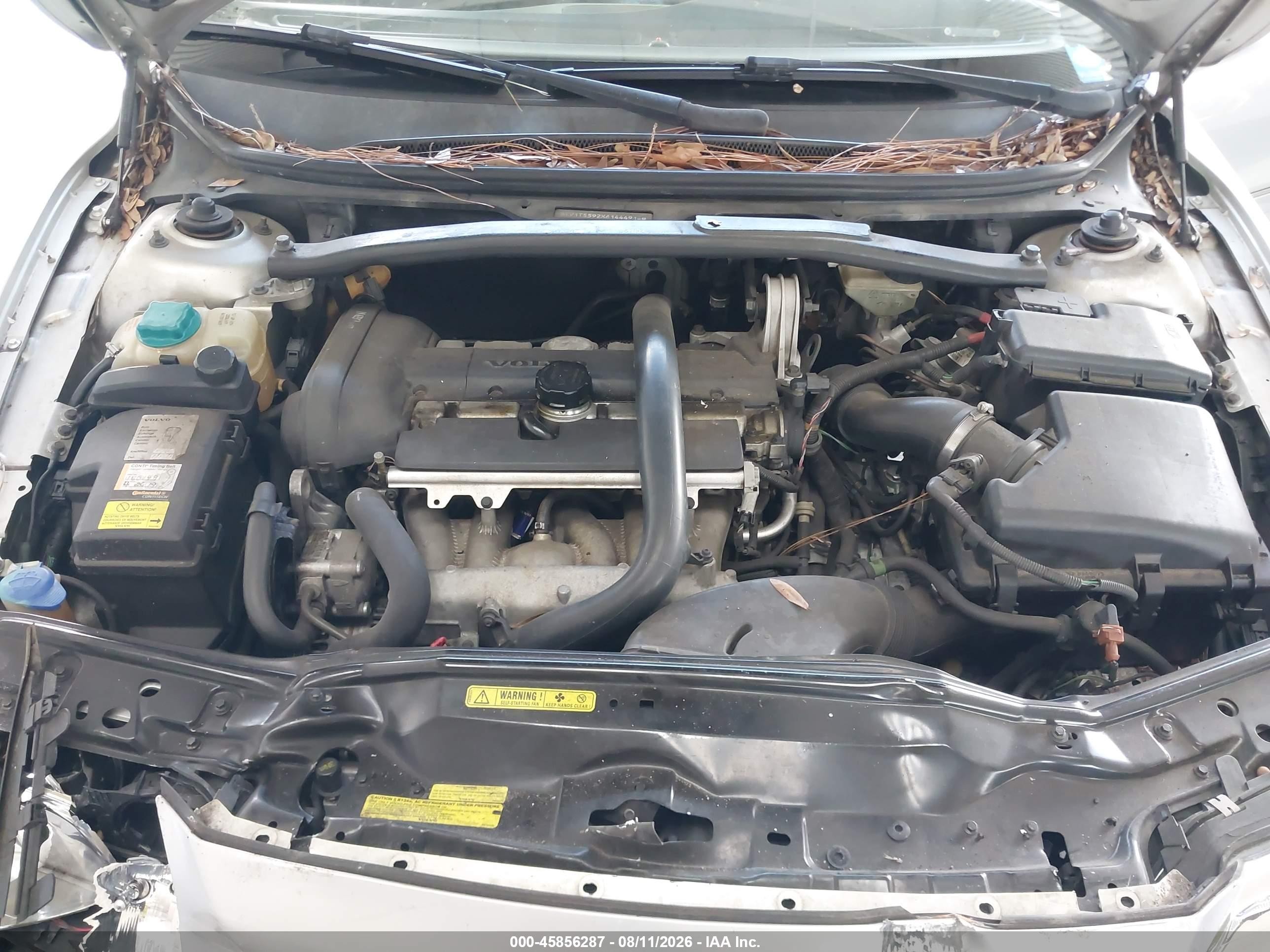 2006 Volvo S80 2.5t Silver vin: YV1TS592X61444914