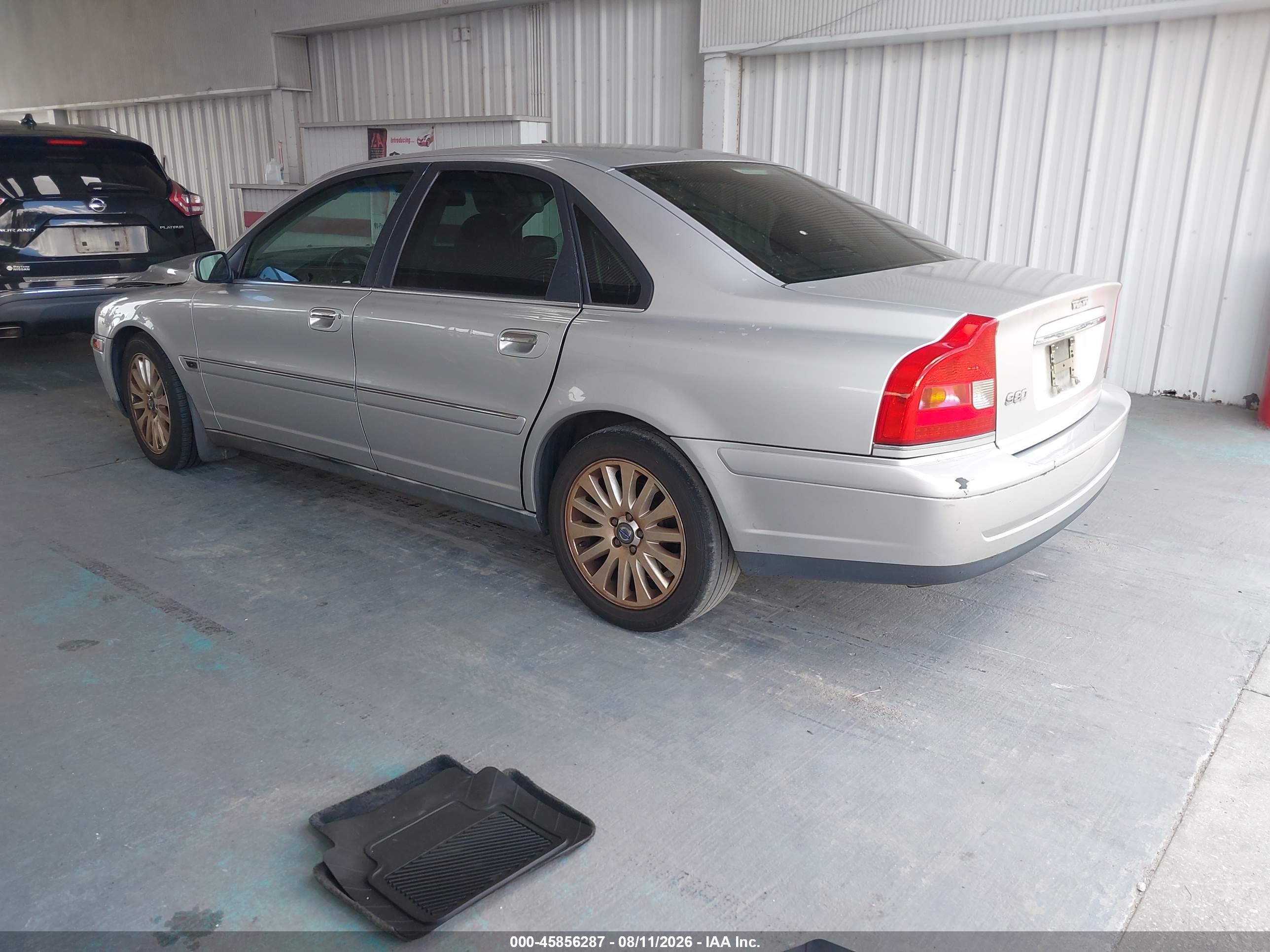 2006 Volvo S80 2.5t Silver vin: YV1TS592X61444914