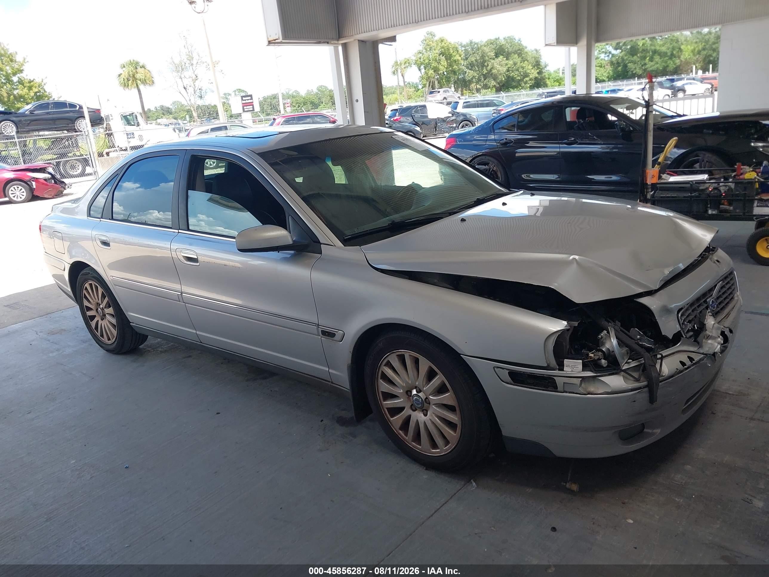 2006 Volvo S80 2.5t Silver vin: YV1TS592X61444914