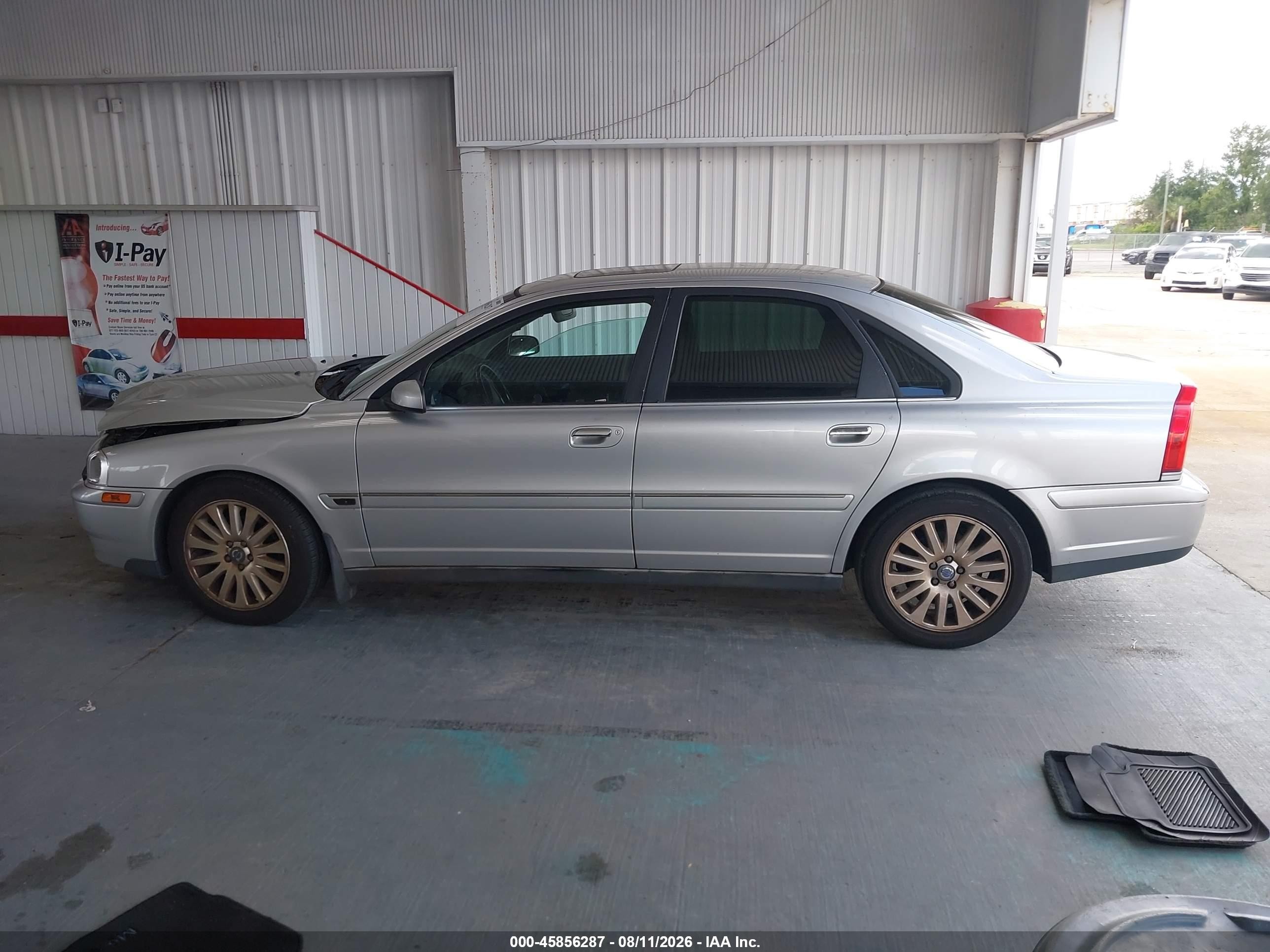 2006 Volvo S80 2.5t Silver vin: YV1TS592X61444914