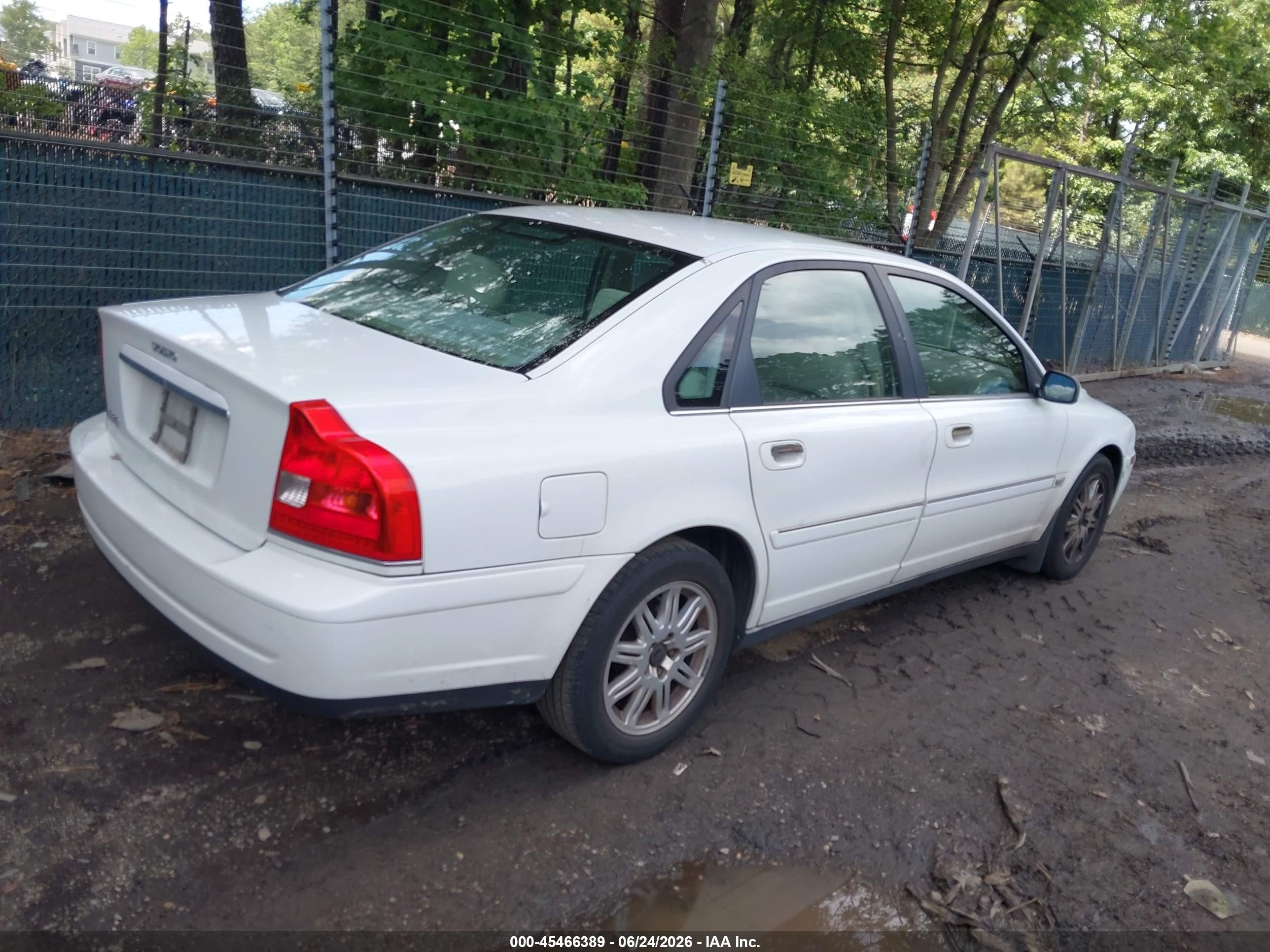 2004 Volvo S80 2.5t Белый vin: YV1TS59H541371727