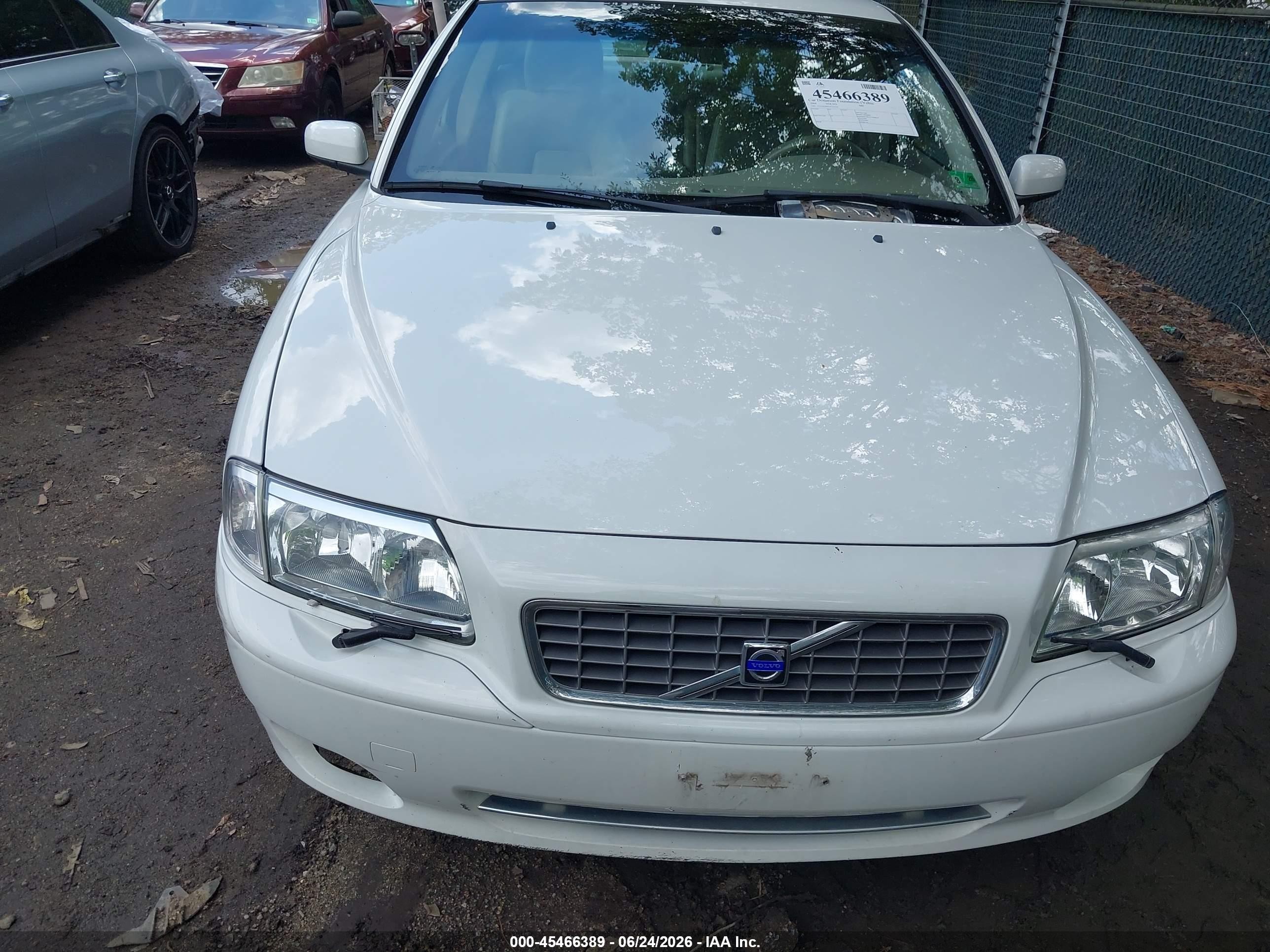 2004 Volvo S80 2.5t Белый vin: YV1TS59H541371727