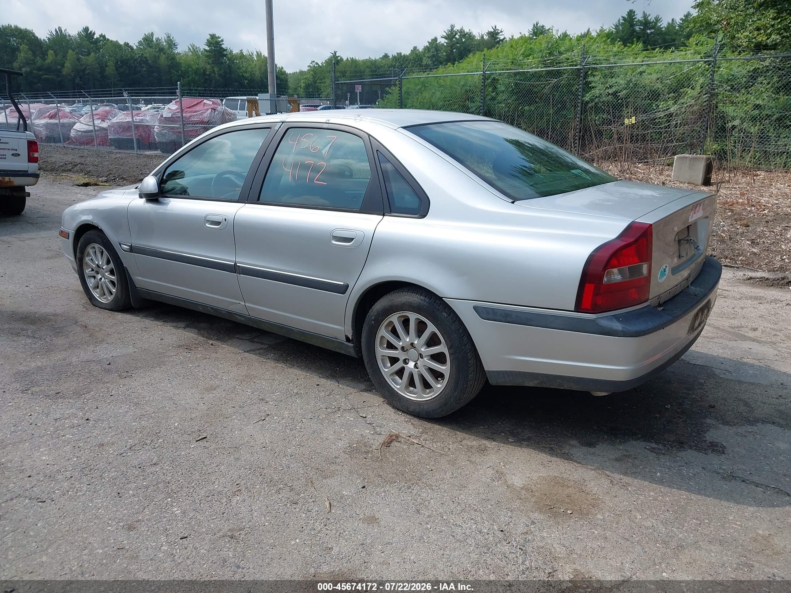2000 Volvo S80 T-6 Silver vin: YV1TS90D2Y1082831