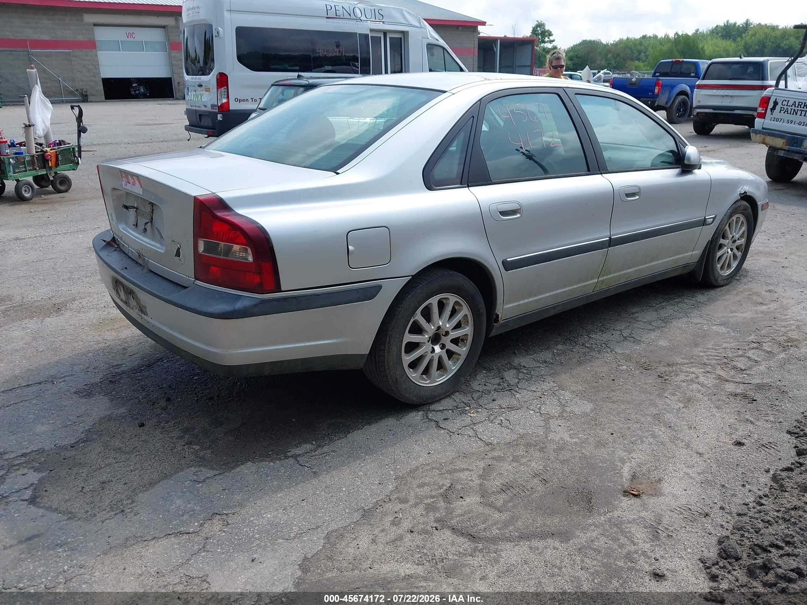 2000 Volvo S80 T-6 Silver vin: YV1TS90D2Y1082831
